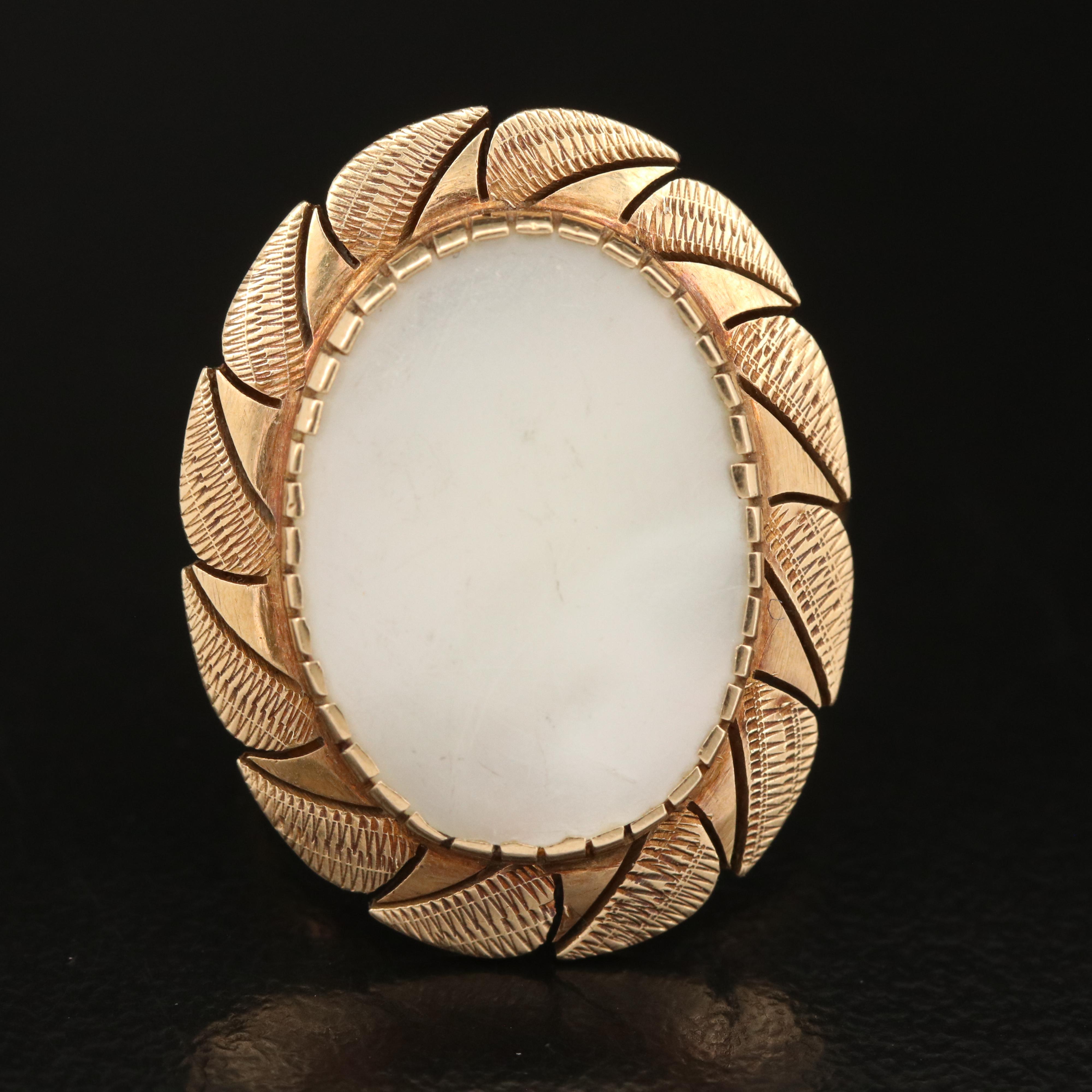 14K Mother-of-Pearl Ring
