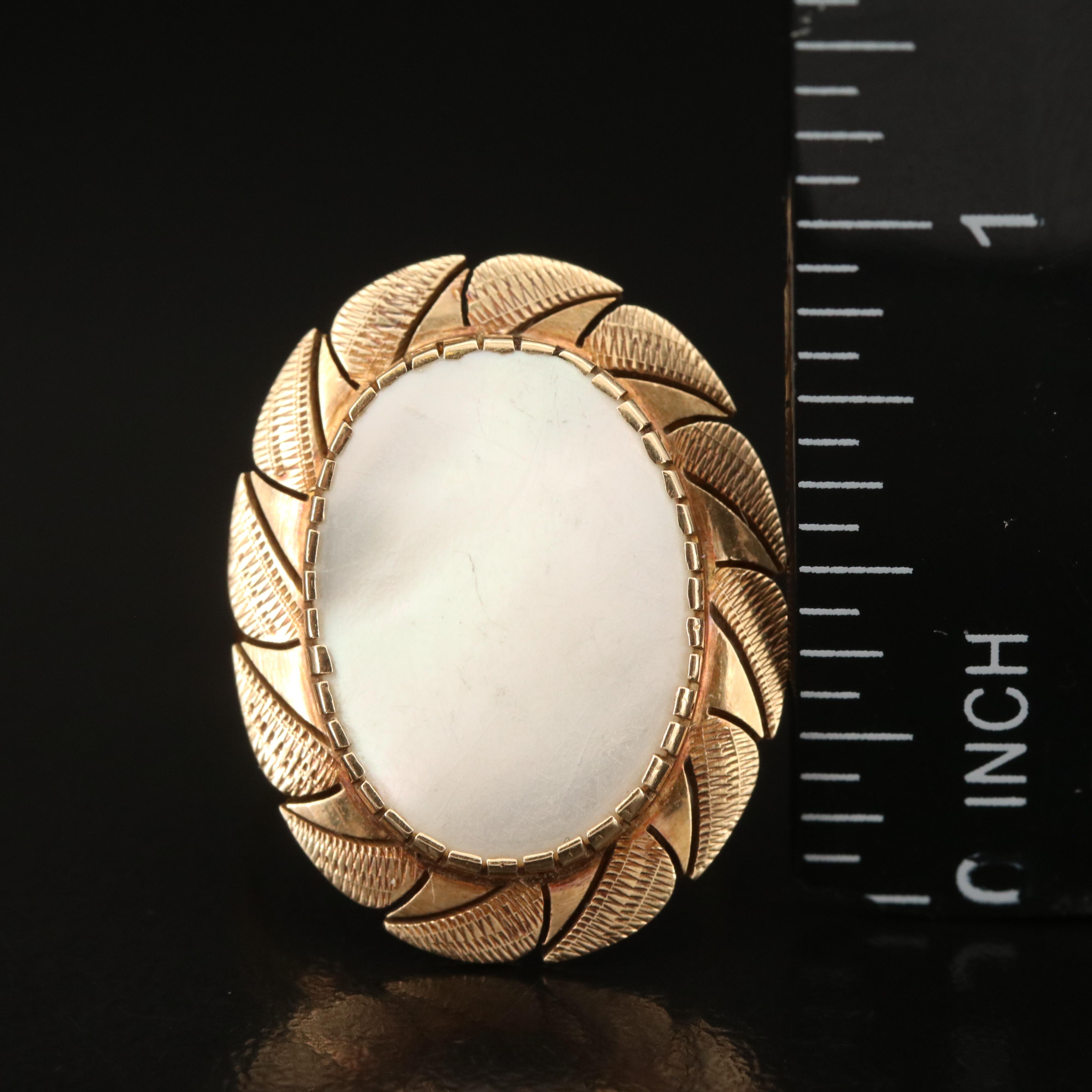 14K Mother-of-Pearl Ring
