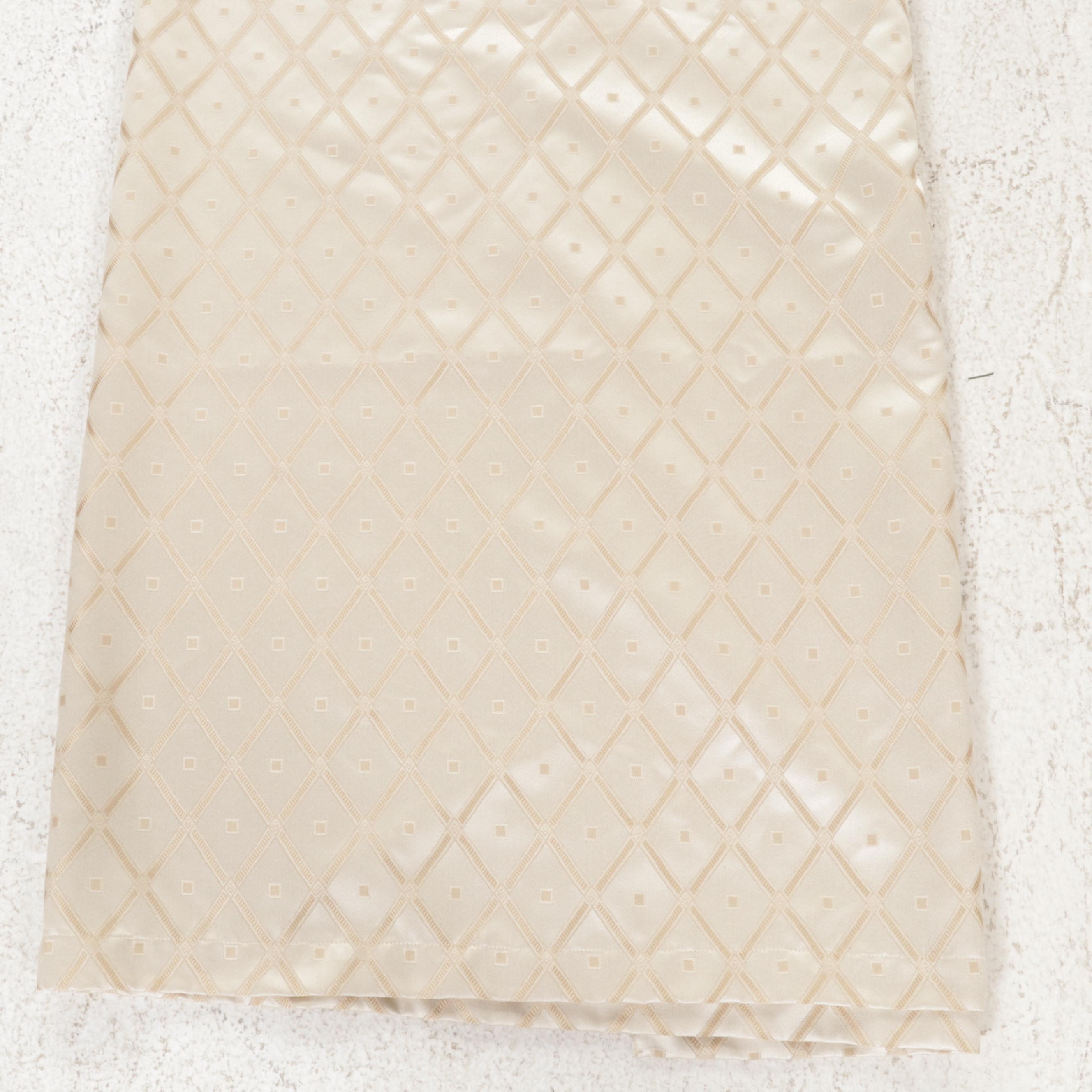 Woven Jacquard Curtains With Valances, Swag, Feather Pillow and Wall Hanging