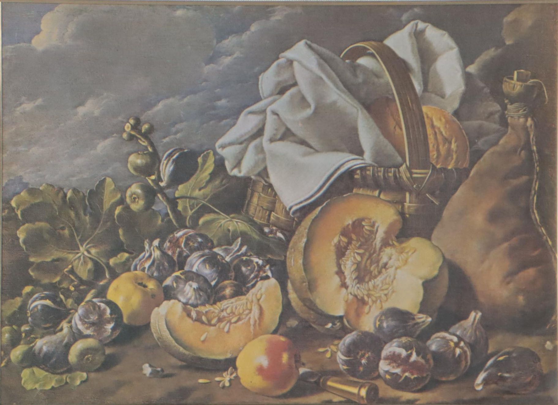 Offset Lithograph of Fruit Still Life