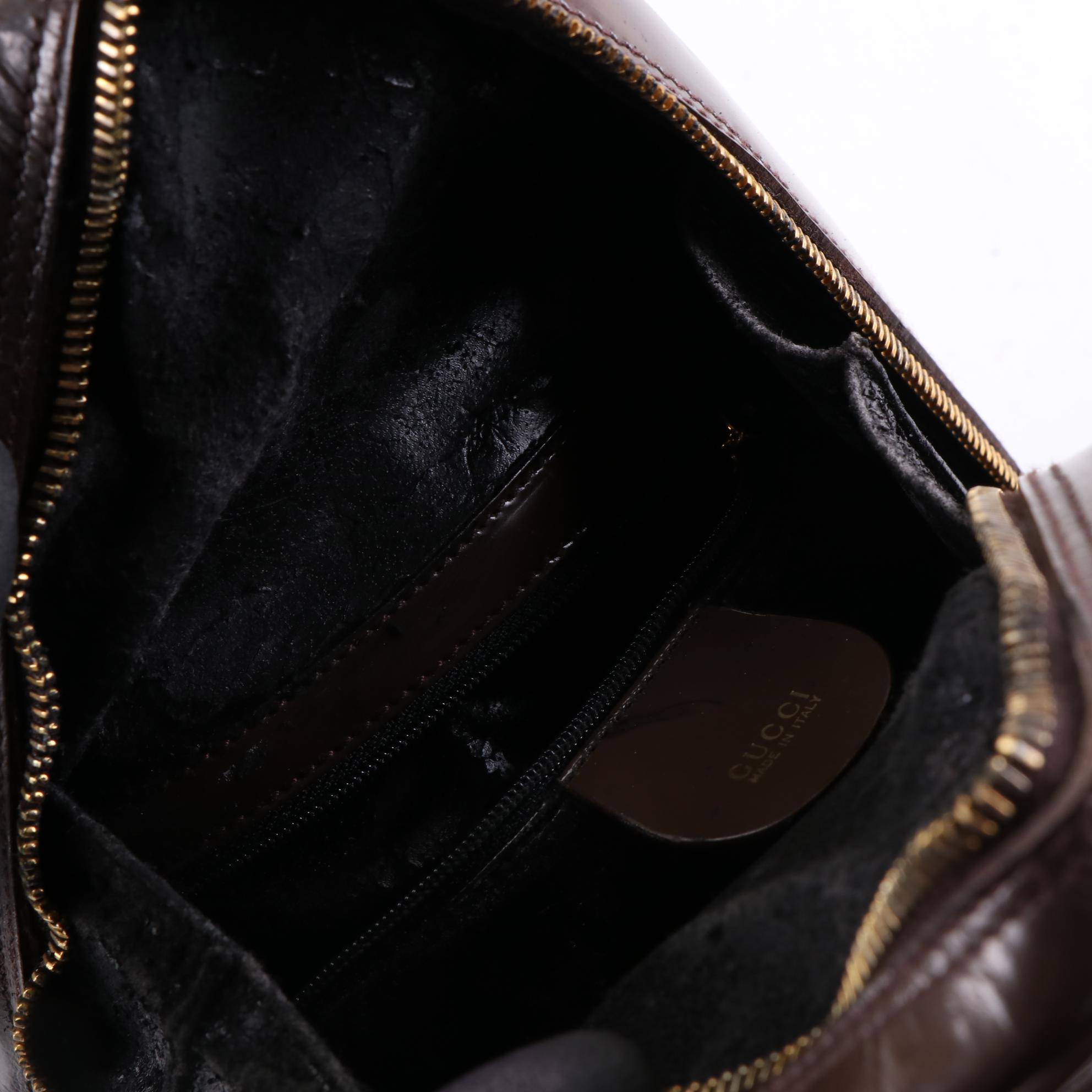 Gucci Bamboo Mini Sling Bag in Glazed Leather