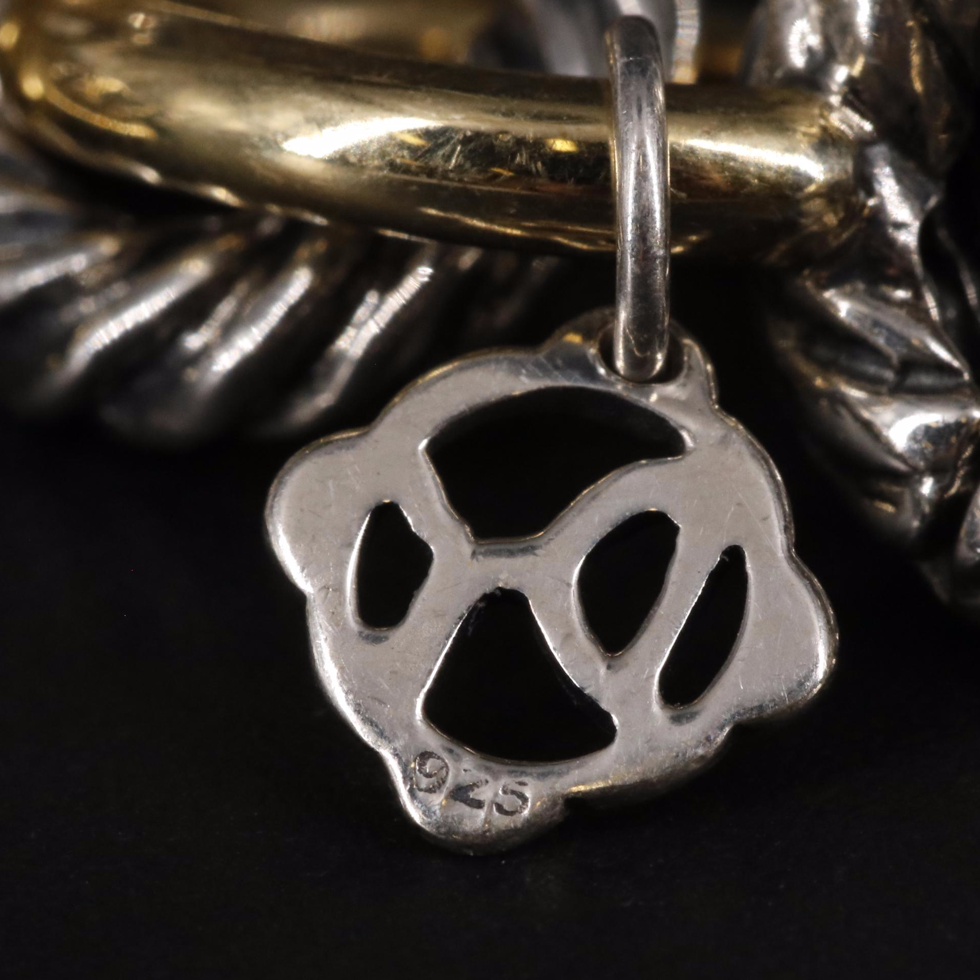 David Yurman Sterling and 18K Oval Link Cable Necklace