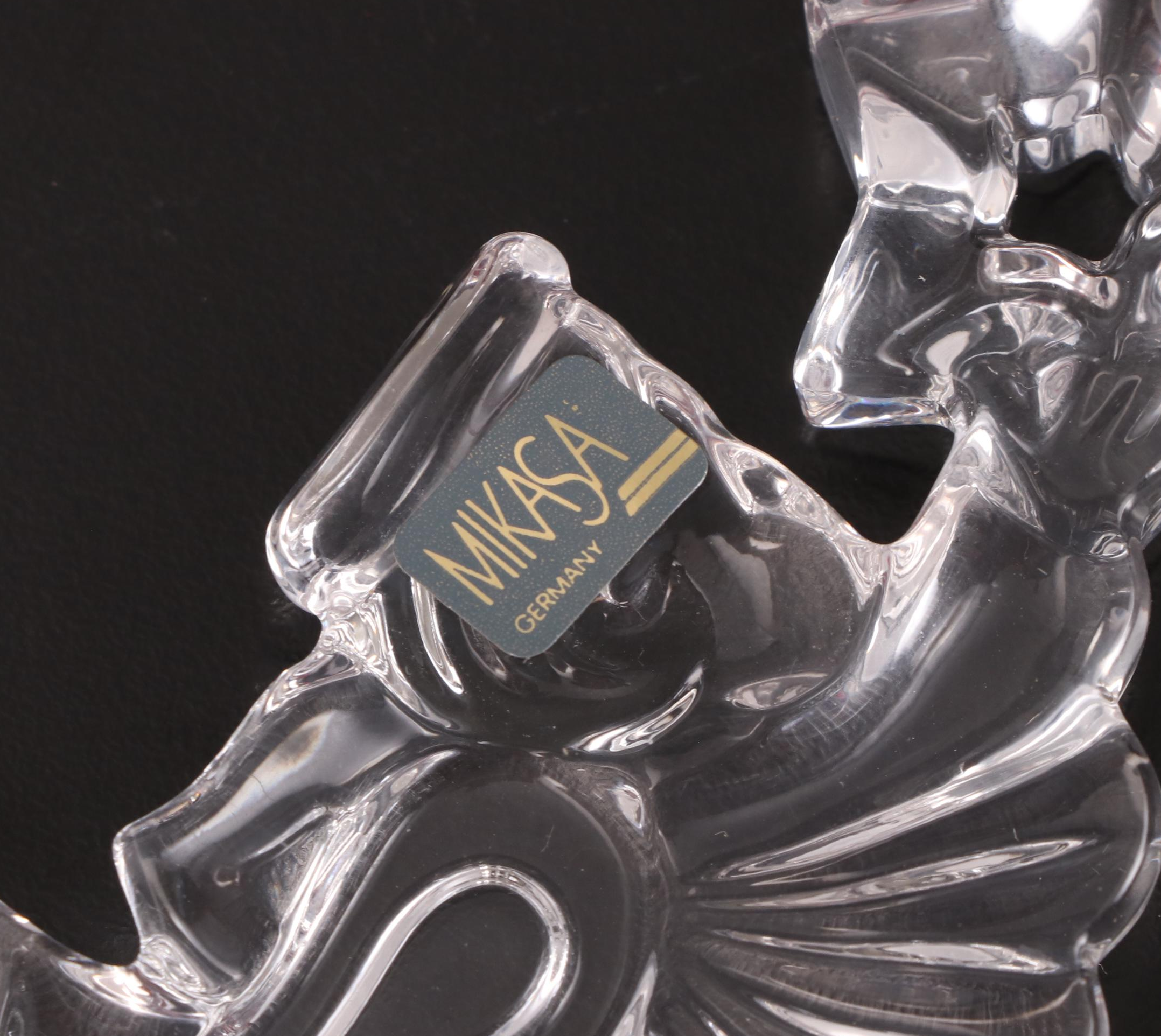 Mikasa and Marquis Waterford Crystal and Bone China Ornaments and Platter