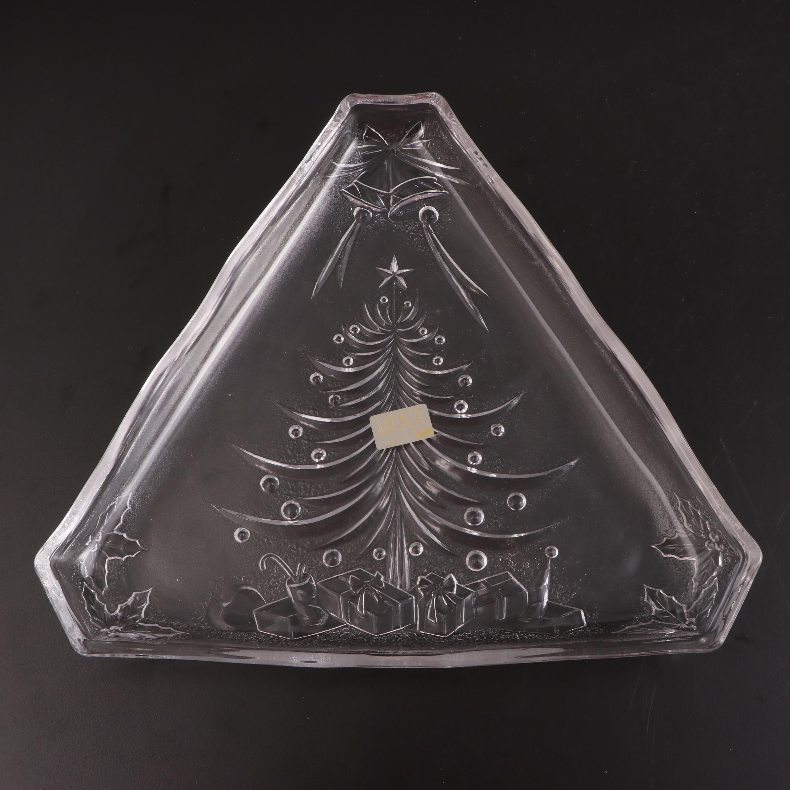 Mikasa and Marquis Waterford Crystal and Bone China Ornaments and Platter