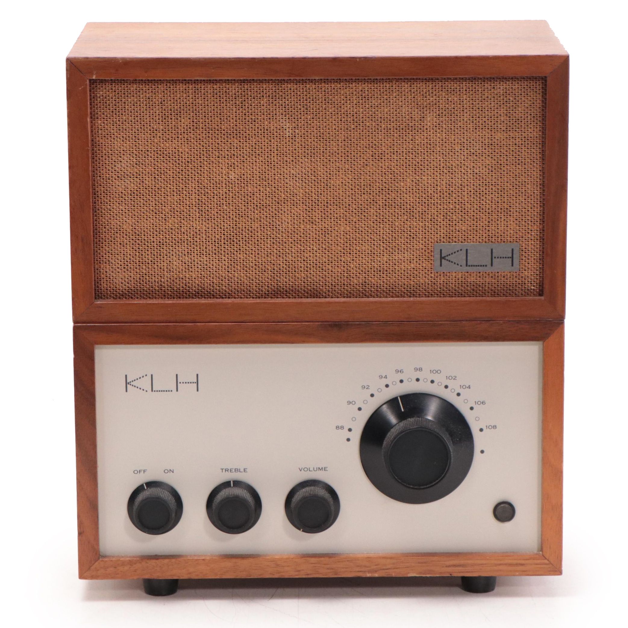 KLH Model Eight FM Tabletop Radio with Loudspeaker, Late 20th Century