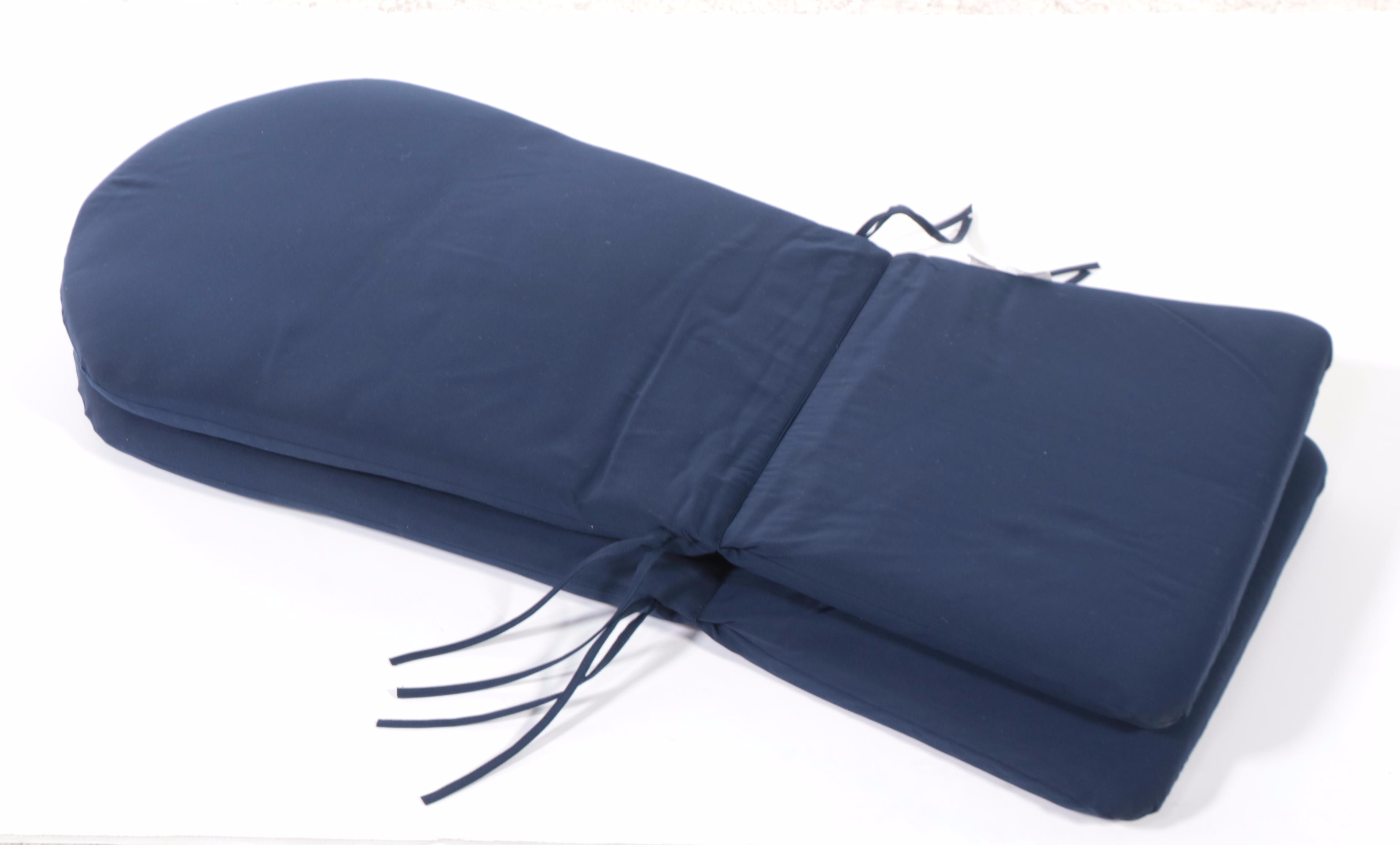 Room Essentials Navy Fabric Patio Chair Seat and Backrest Cushions