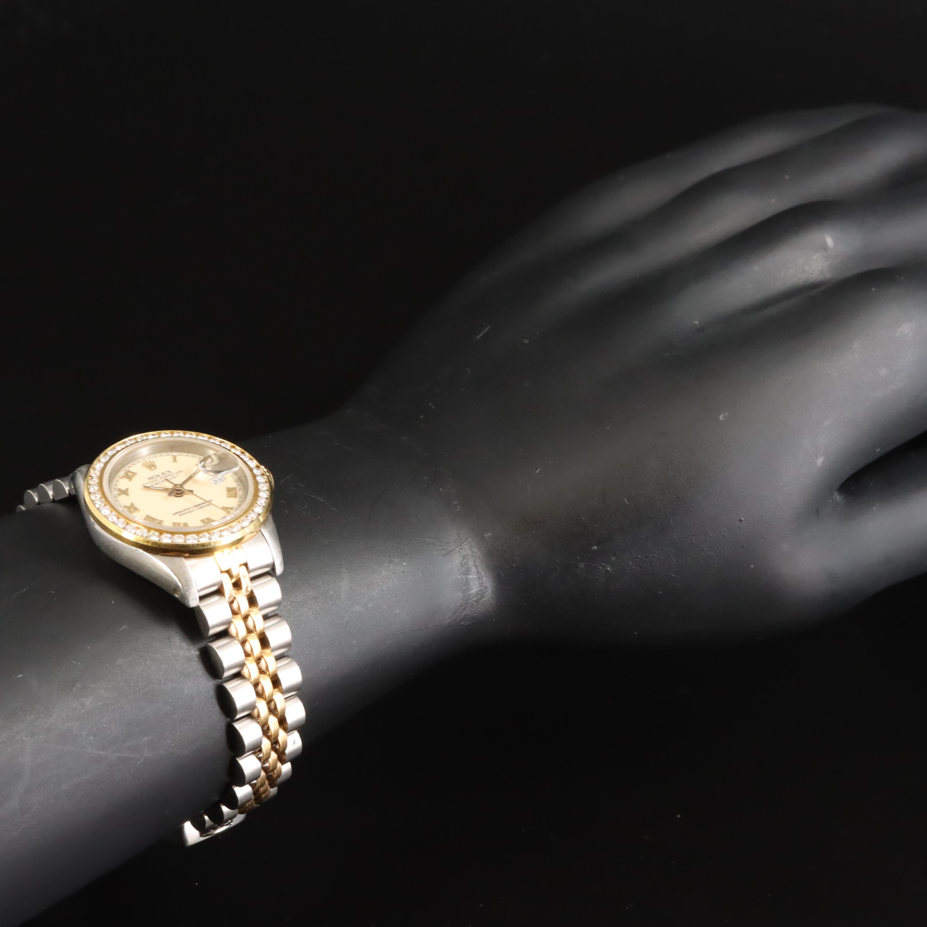 1990 Rolex Oyster Perpetual Datejust Diamond Bezel Watch