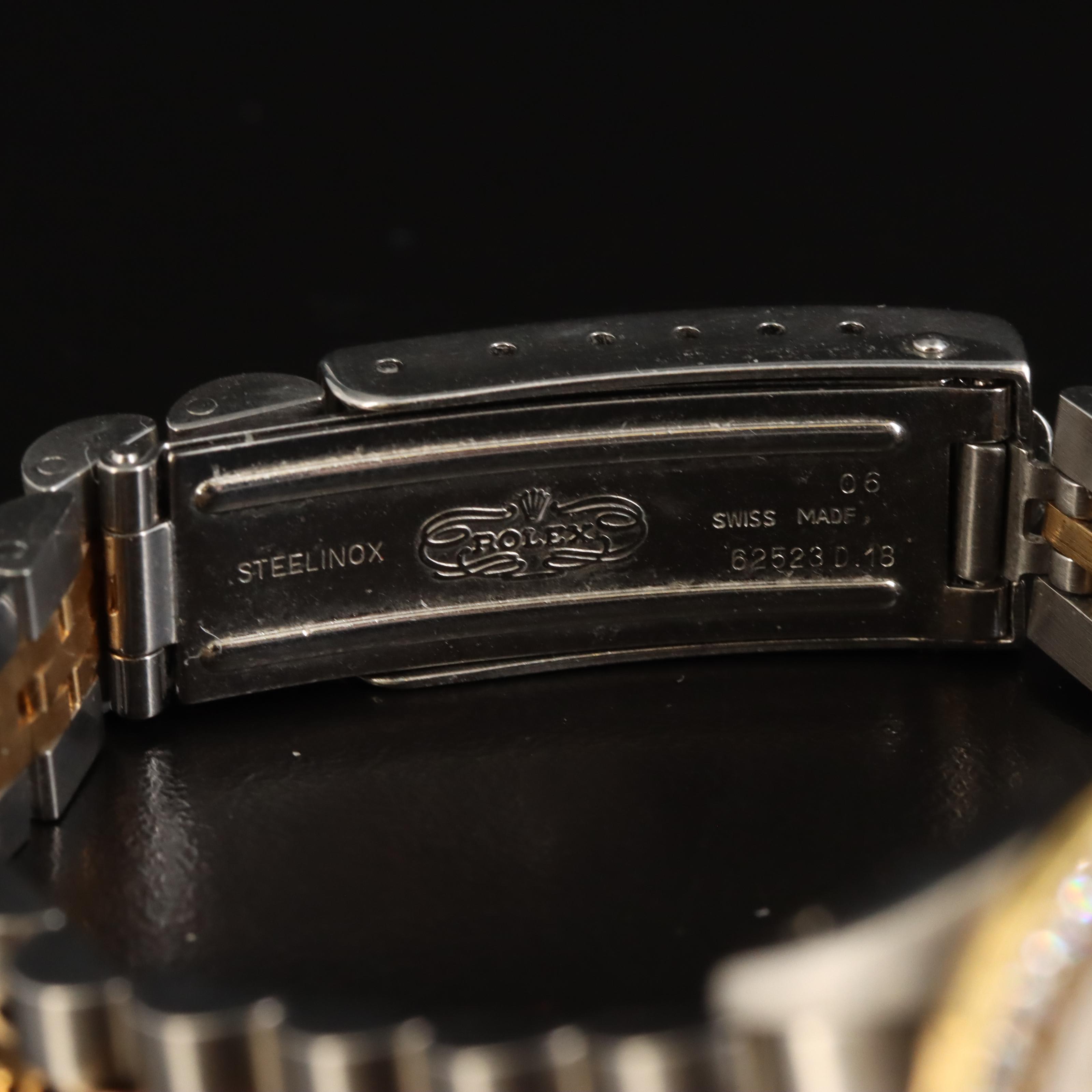 1990 Rolex Oyster Perpetual Datejust Diamond Bezel Watch