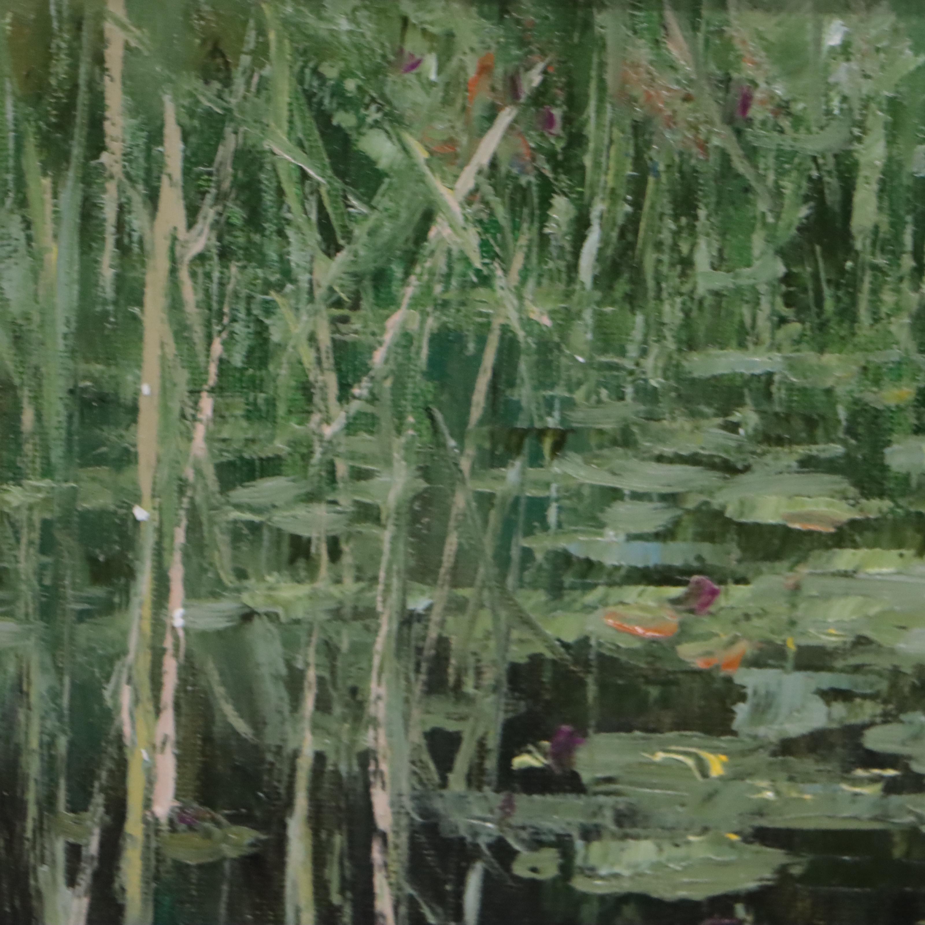 Garncarek Aleksander Landscape Oil Painting "Na Wodzie," 2022