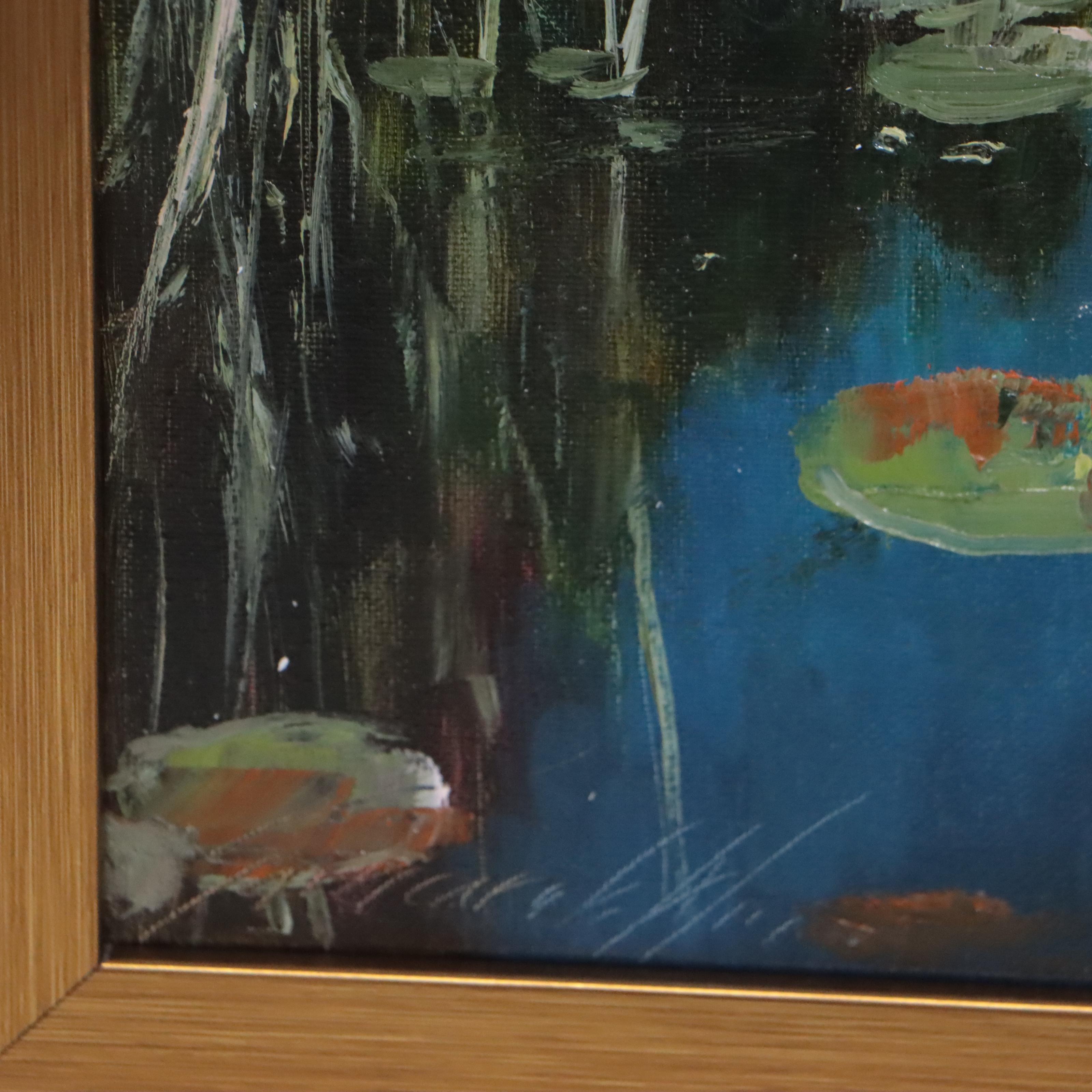 Garncarek Aleksander Landscape Oil Painting "Na Wodzie," 2022