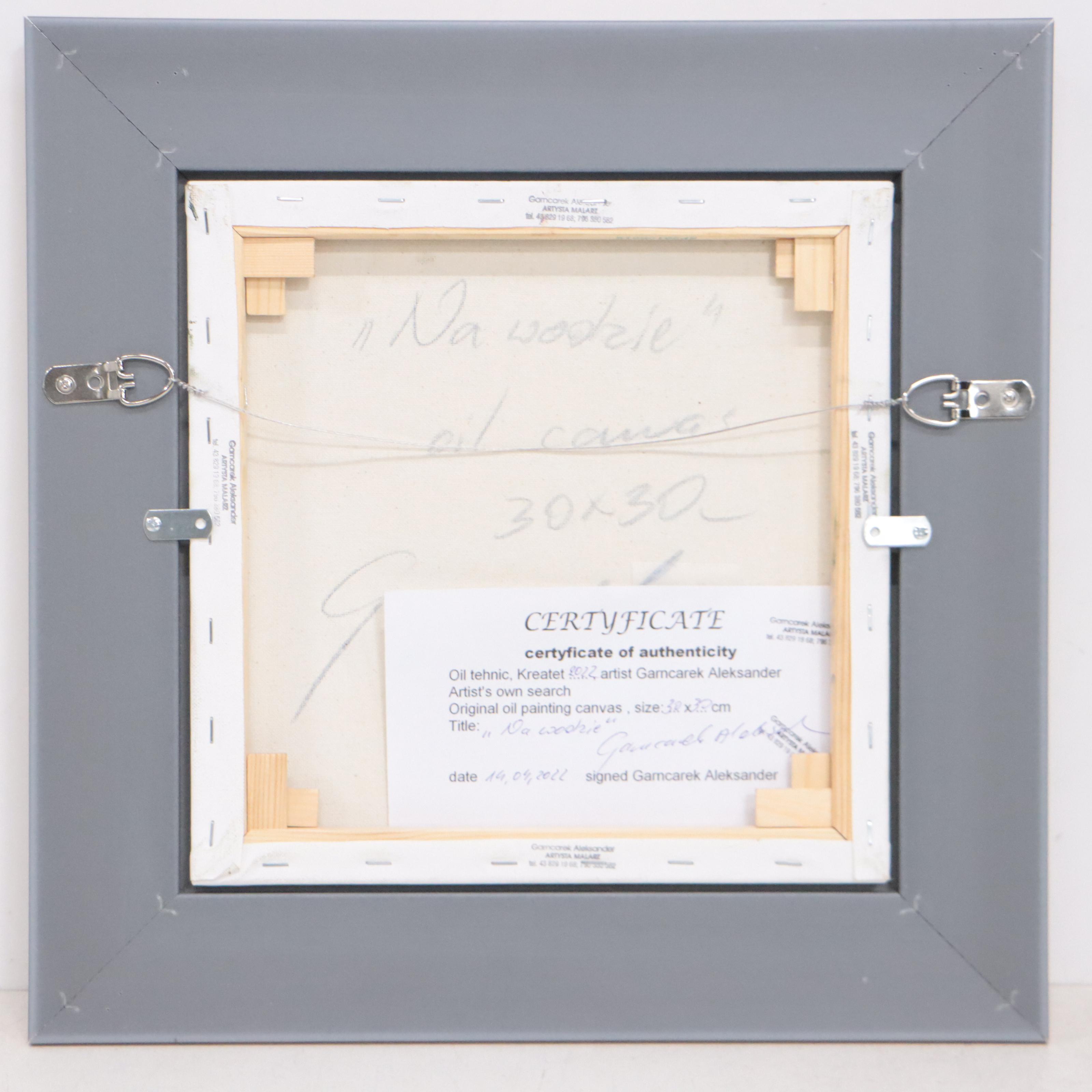 Garncarek Aleksander Landscape Oil Painting "Na Wodzie," 2022