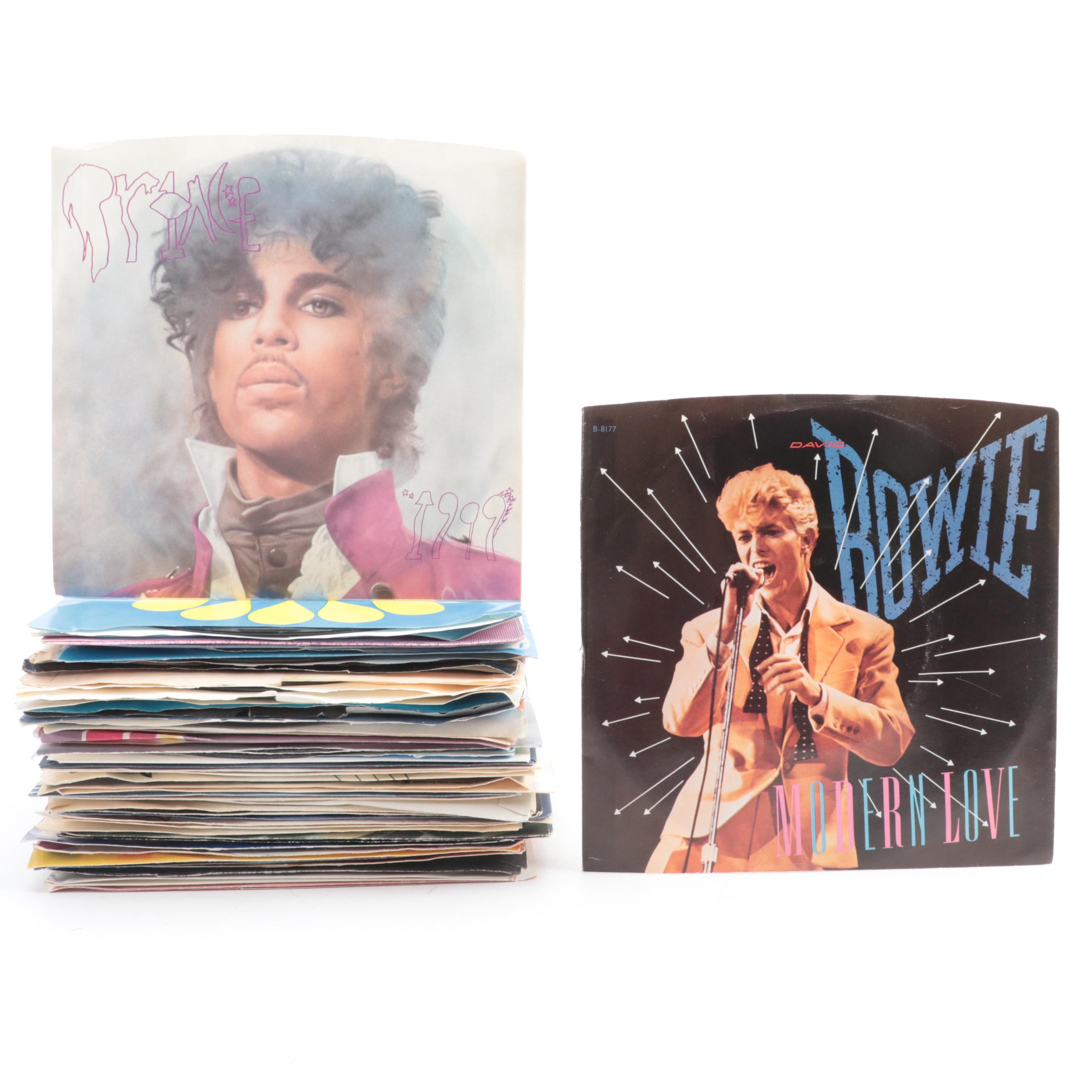 David Bowie, Prince, Michael Jackson, Rick James and More 45 RPM Records