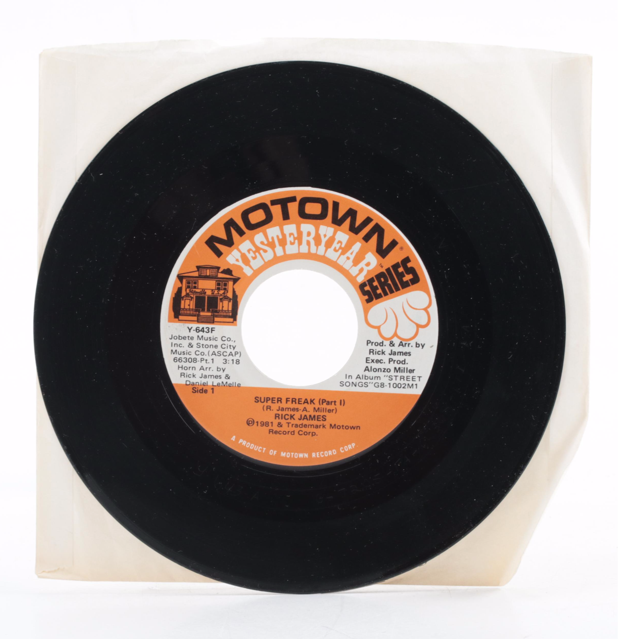 David Bowie, Prince, Michael Jackson, Rick James and More 45 RPM Records