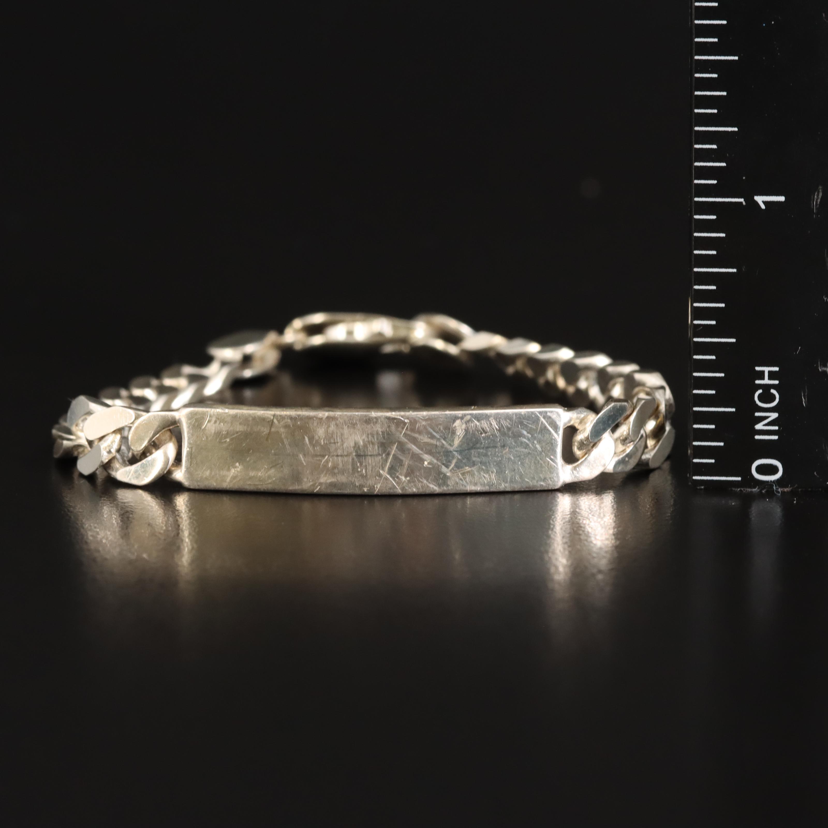 Sterling Identification Bracelet