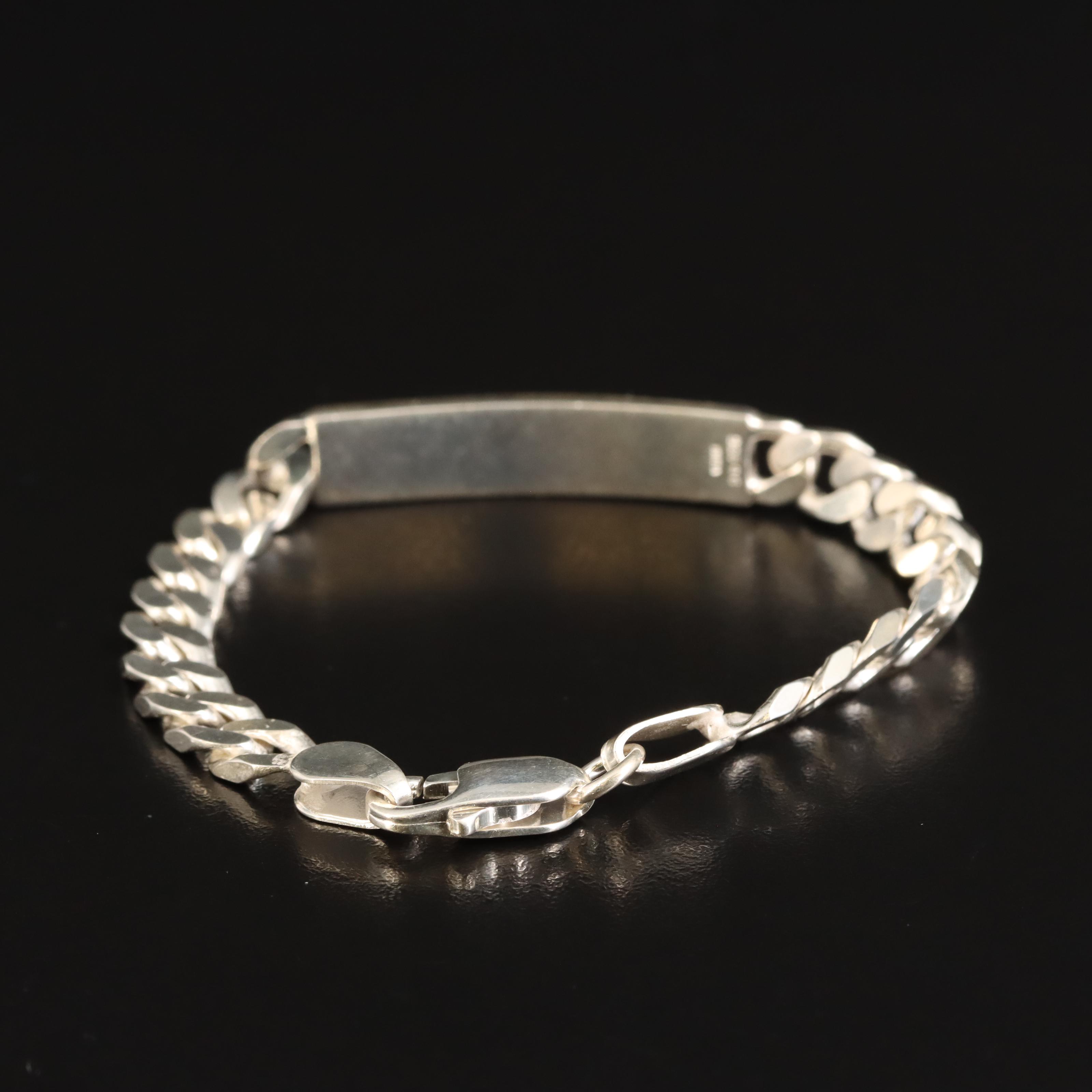 Sterling Identification Bracelet