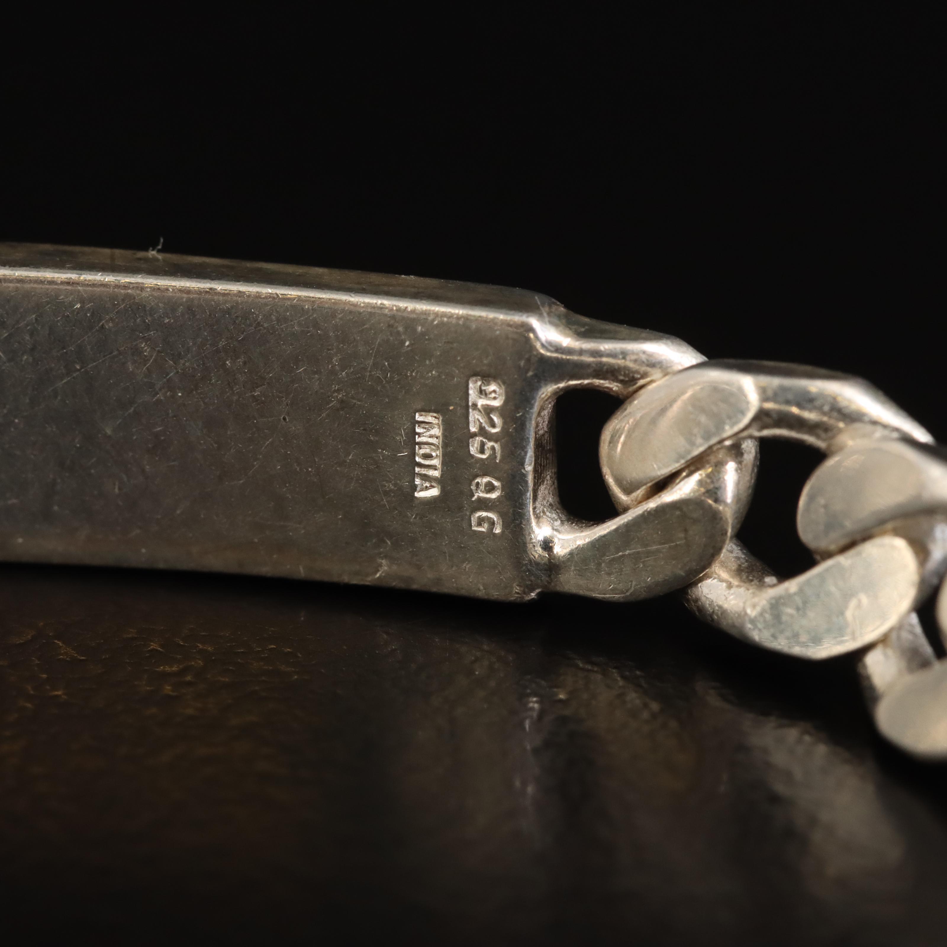 Sterling Identification Bracelet