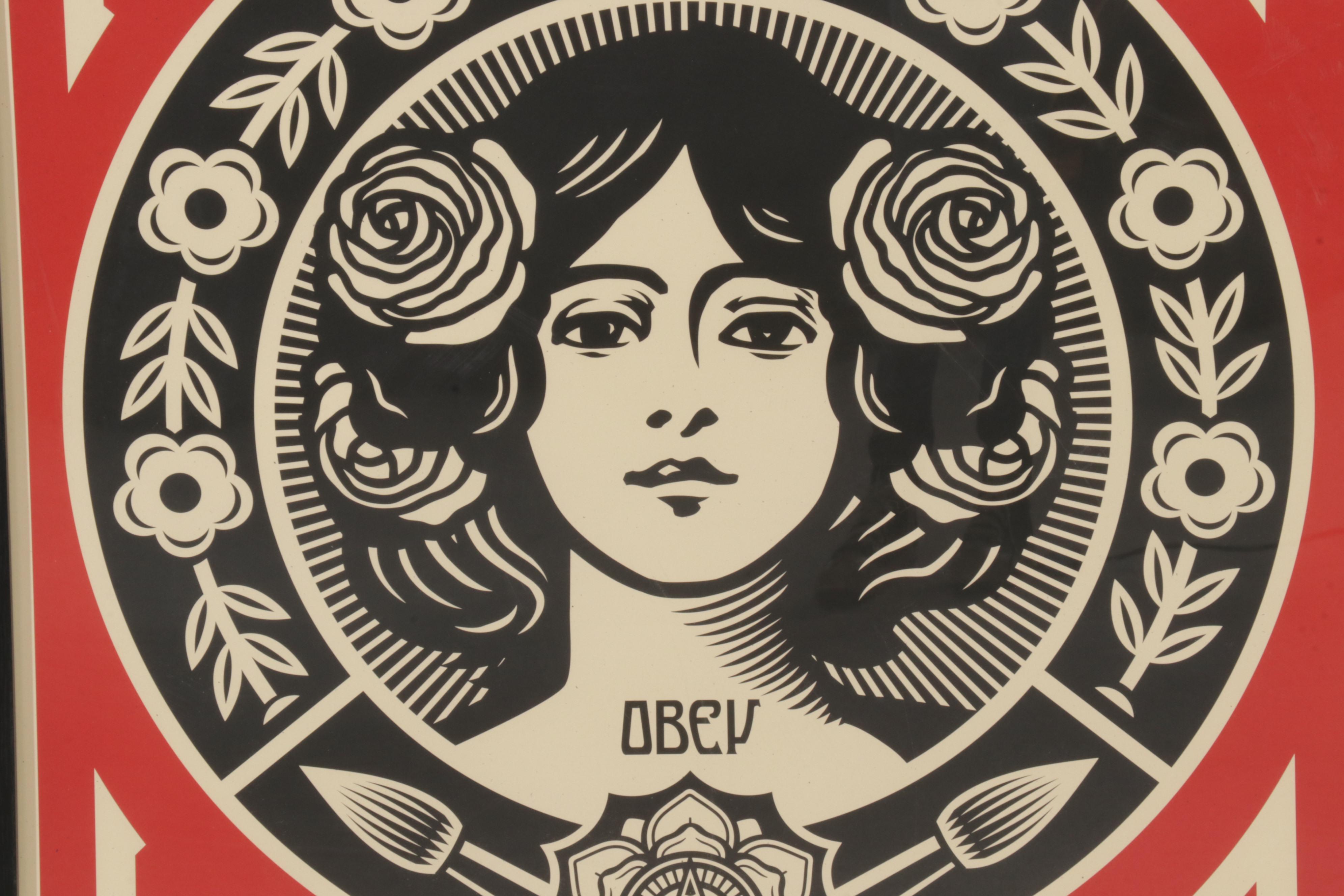 Shepard Fairey Offset Print "Make Art Not War," 2017