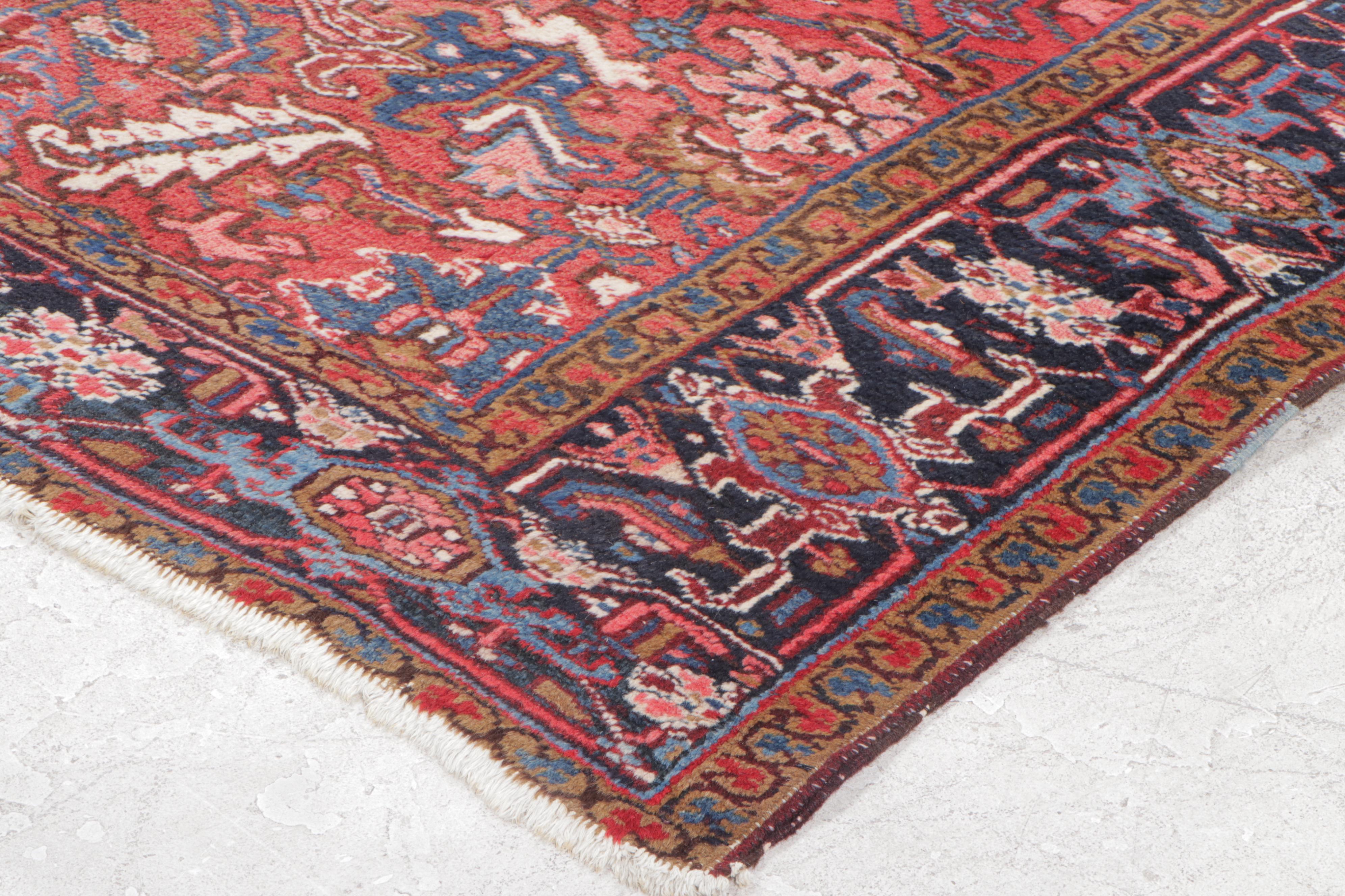 6'6 x 9'6 Hand-Knotted Persian Heriz Area Rug