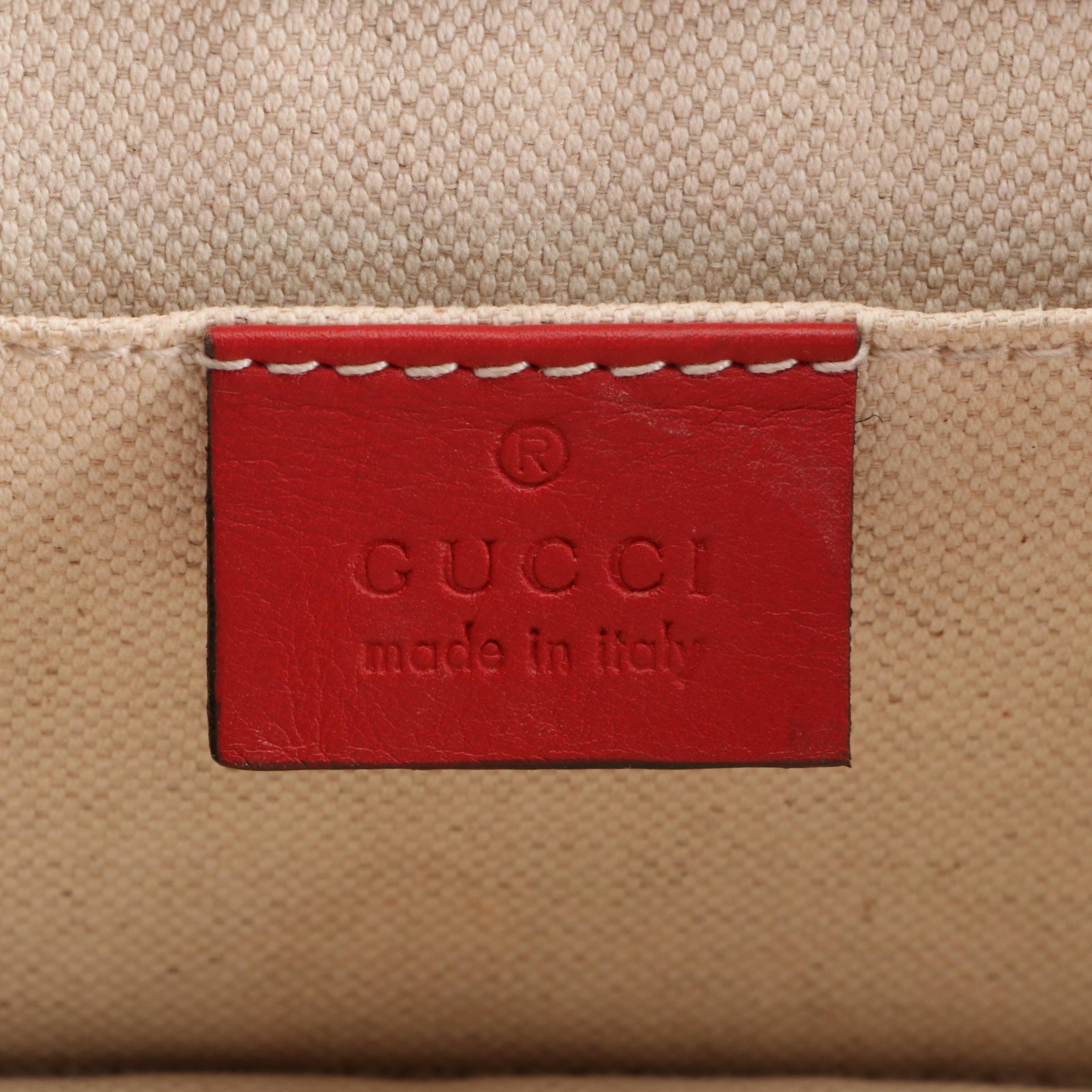 Gucci Peony Chain Shoulder Bag in Leather