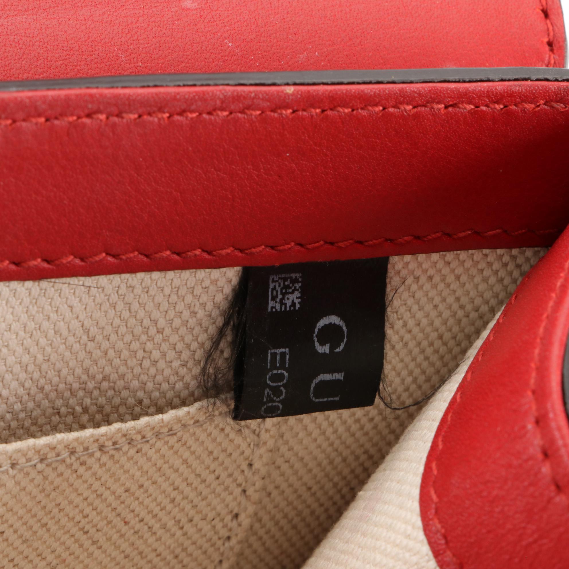 Gucci Peony Chain Shoulder Bag in Leather