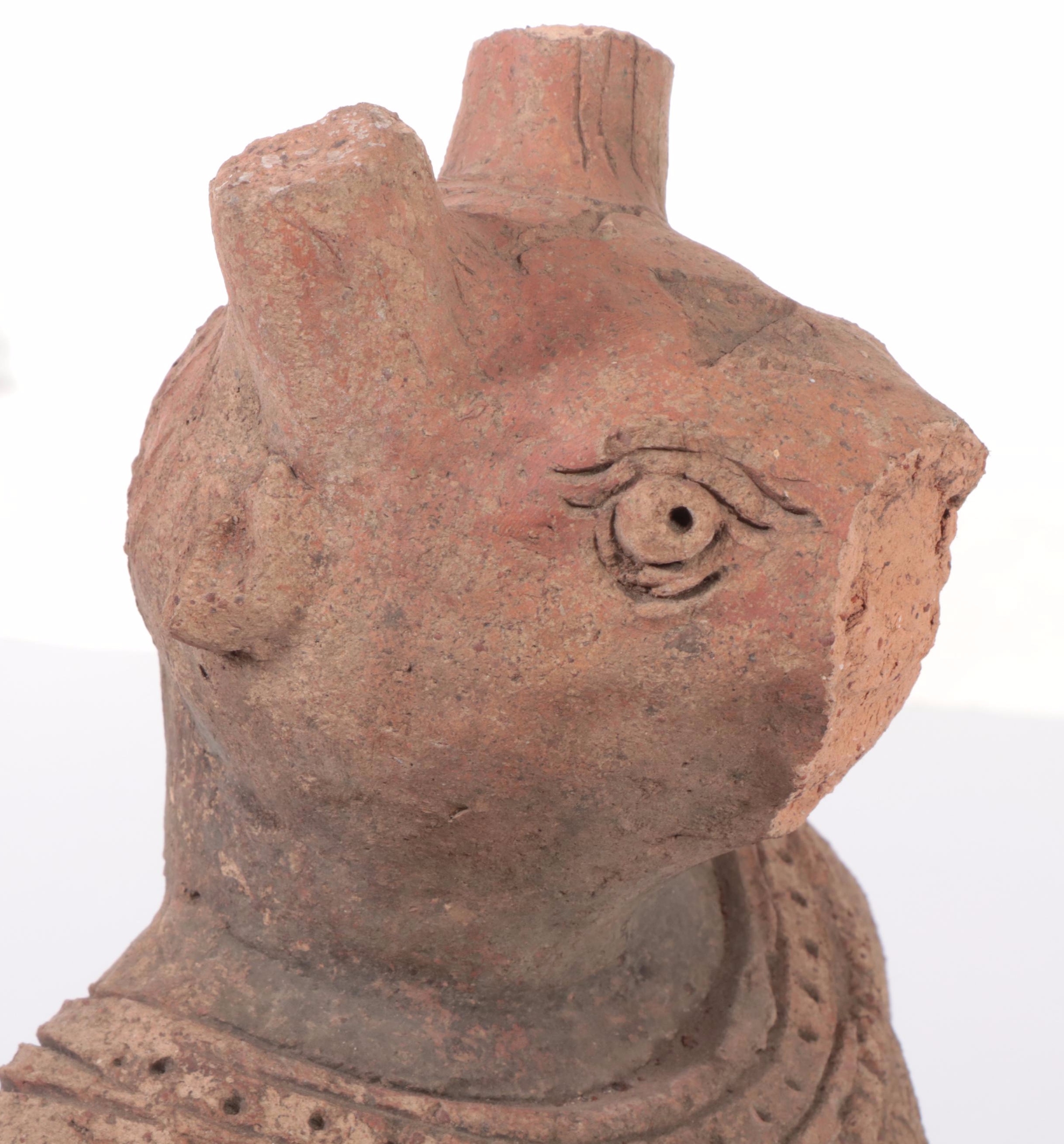 Indian Terracotta Garuda Guardian Figure