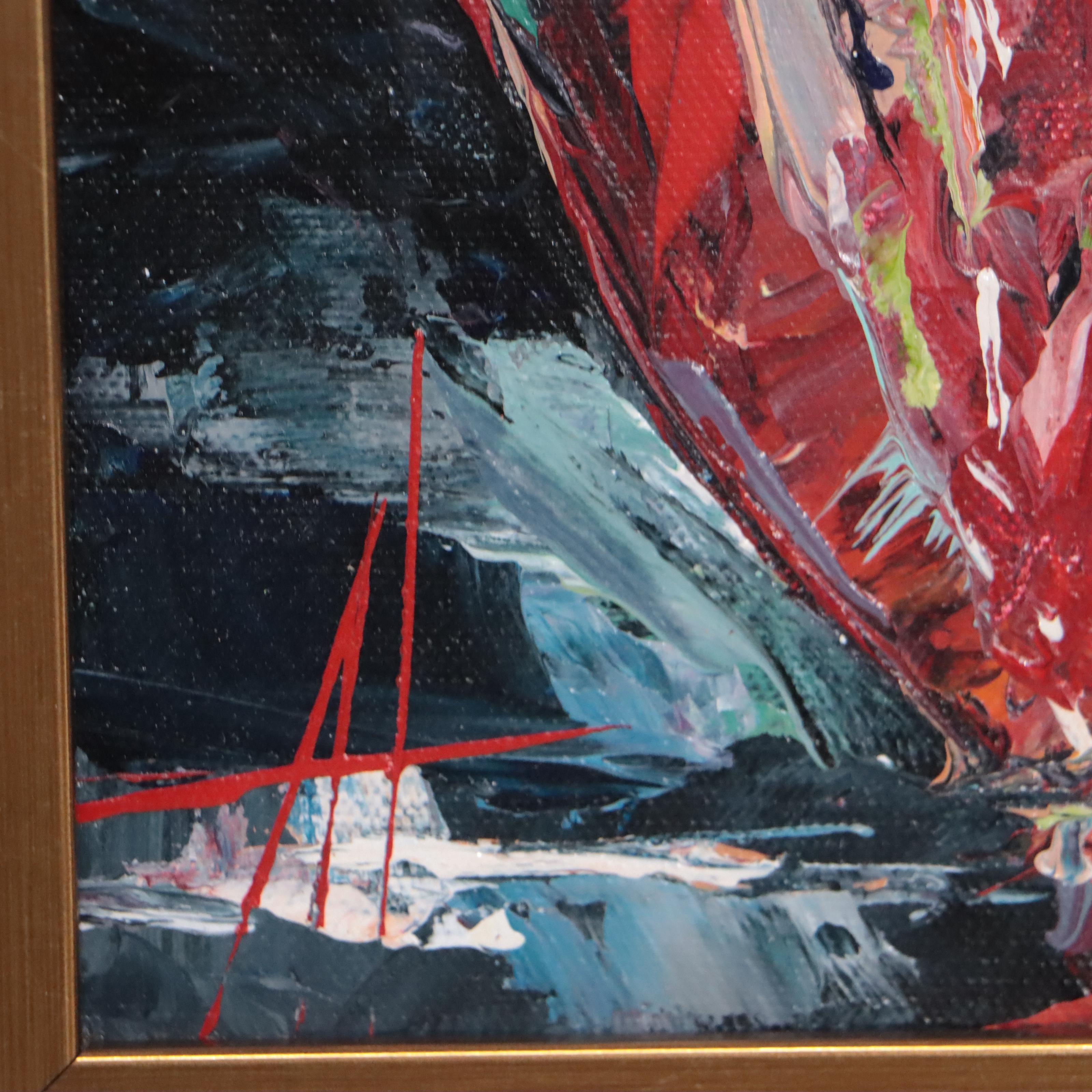 Anne Thoutip Acrylic Painting "Half Strawberry," 2017