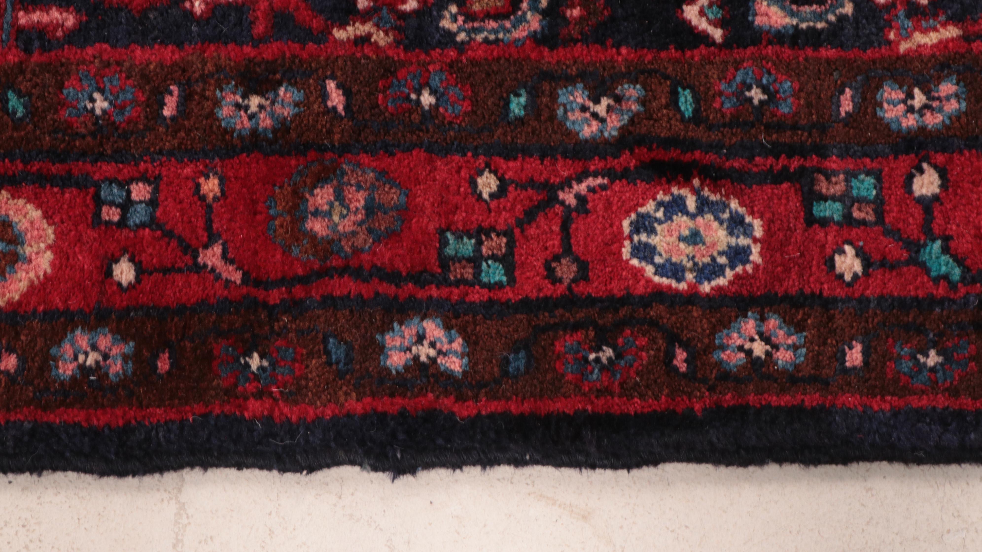 3'7 x 9'10 Hand-Knotted Persian Hamadan Long Rug