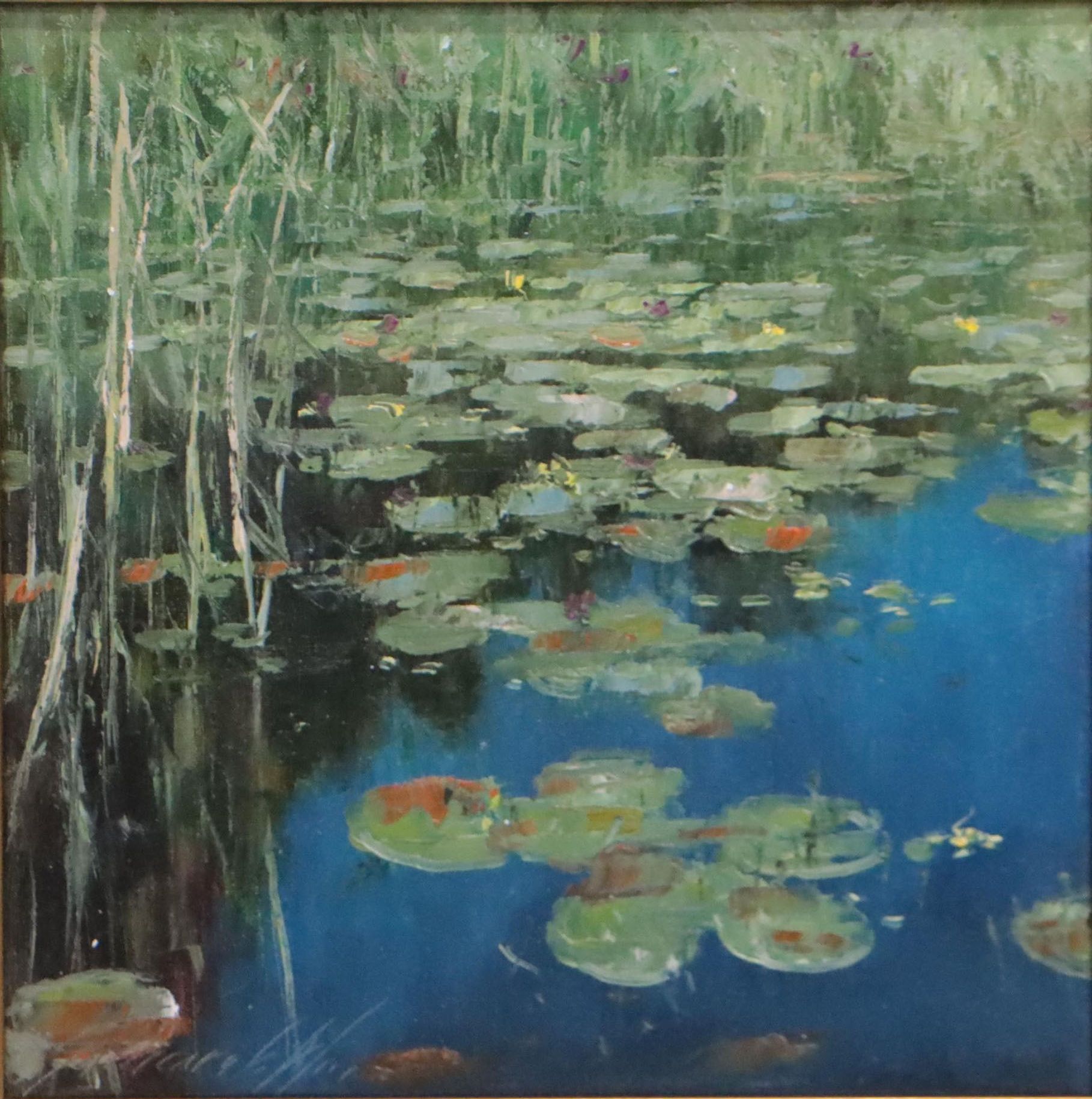 Garncarek Aleksander Landscape Oil Painting "Na Wodzie," 2022