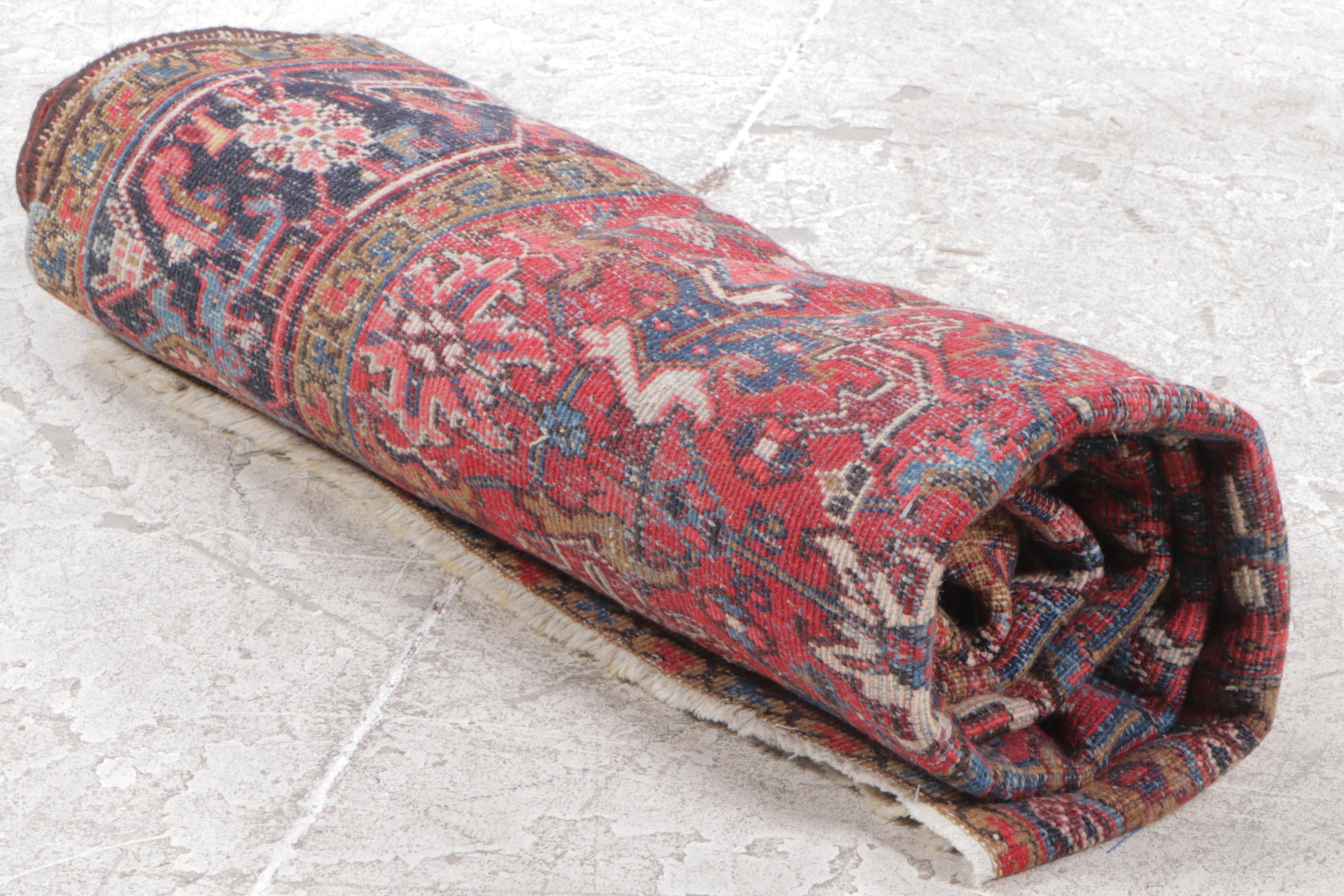 6'6 x 9'6 Hand-Knotted Persian Heriz Area Rug