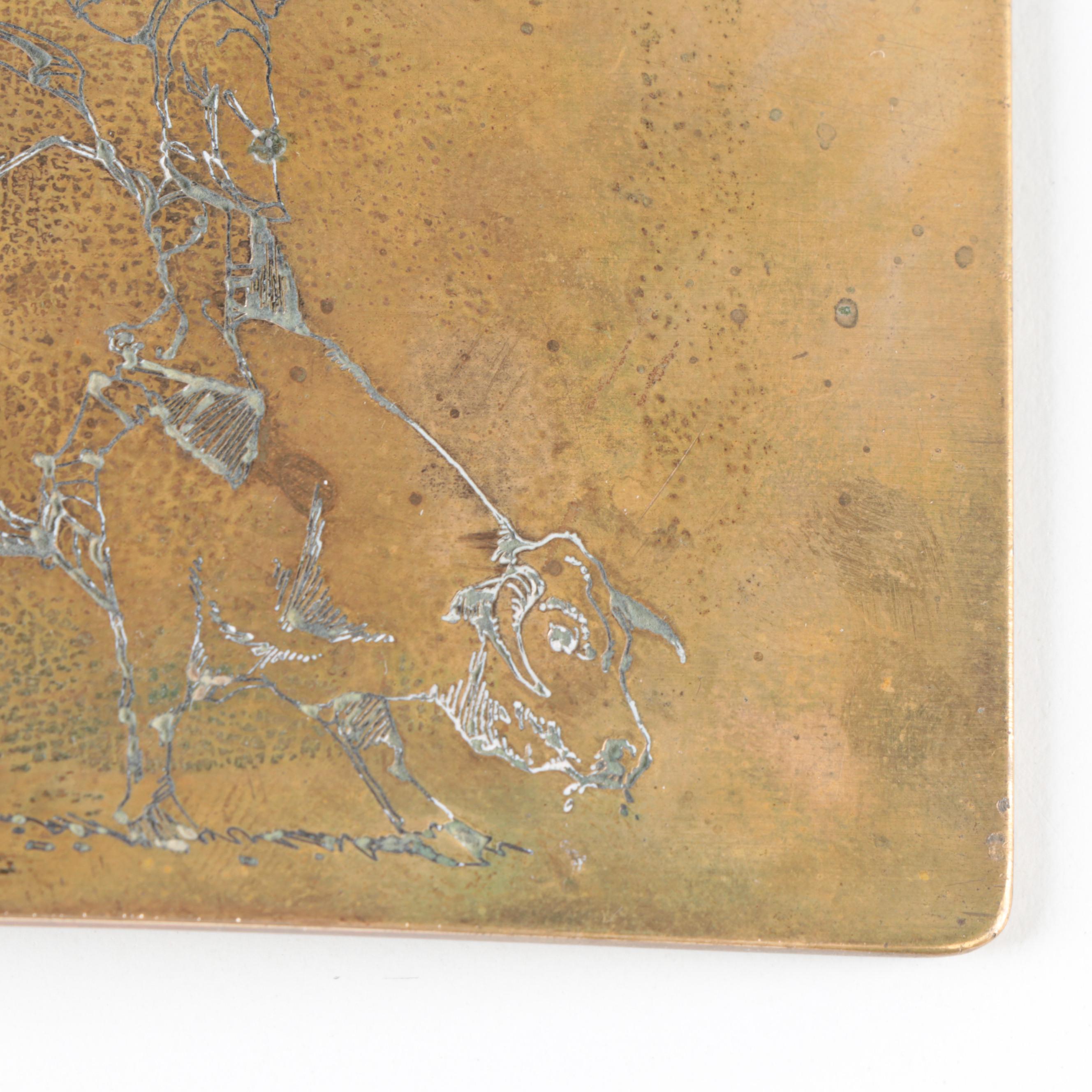 Ampersand Brass Bull Riding Belt Buckle