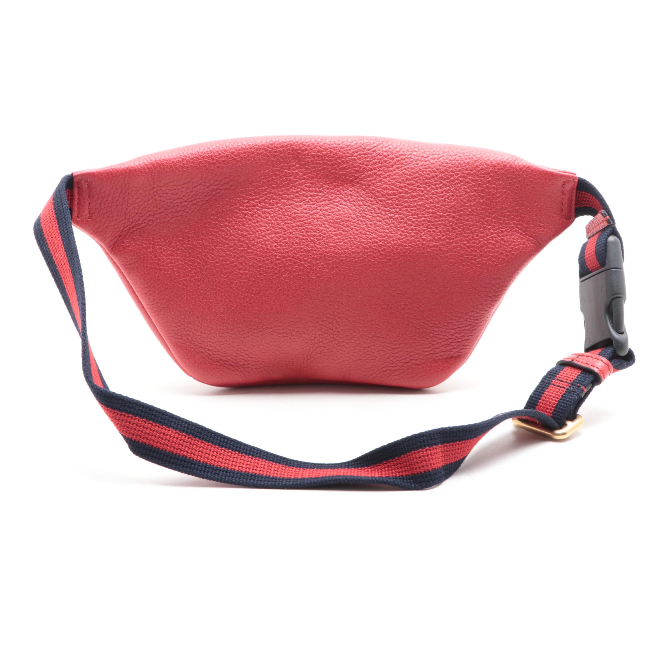 Gucci Small Belt Bag in Printed Red Leather