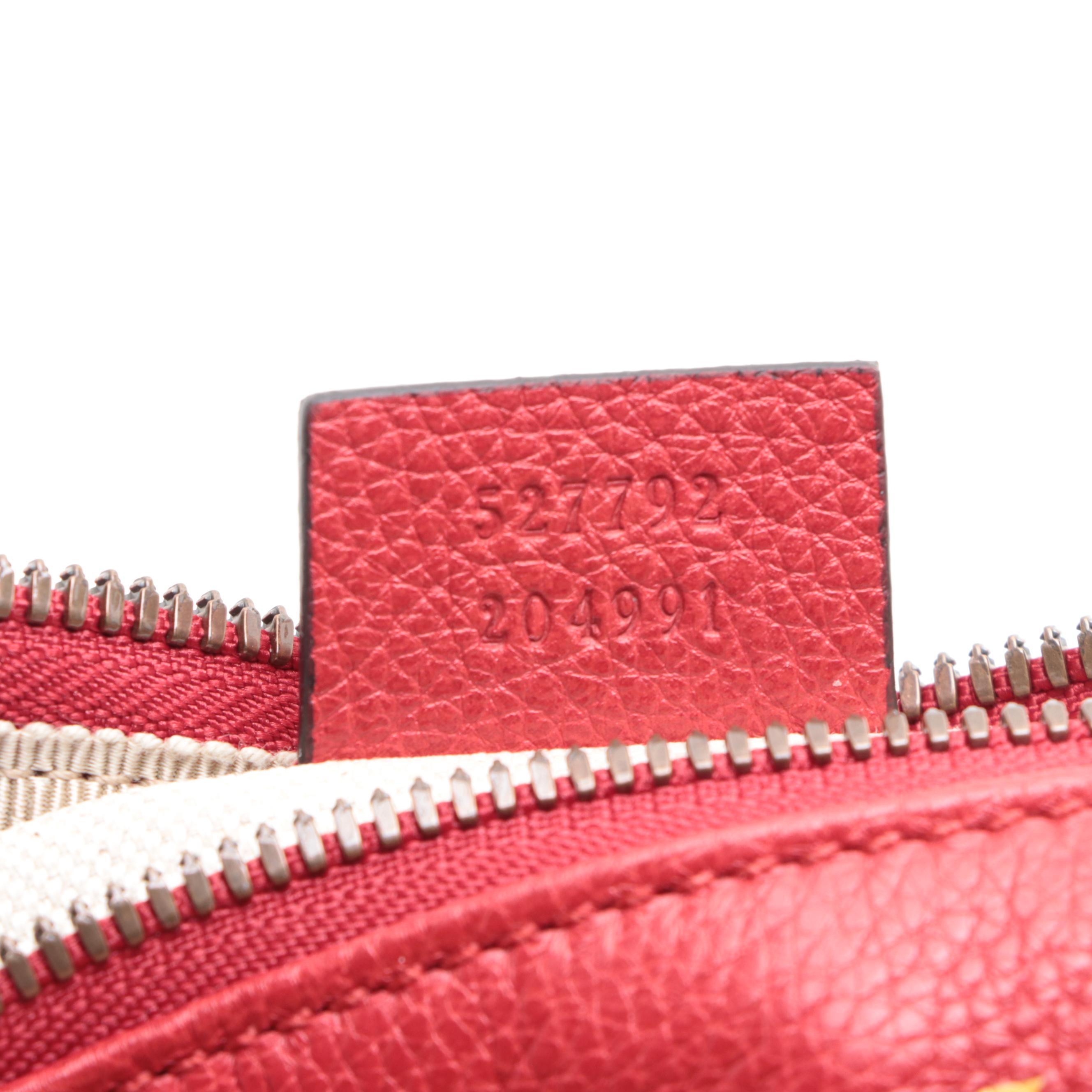 Gucci Small Belt Bag in Printed Red Leather