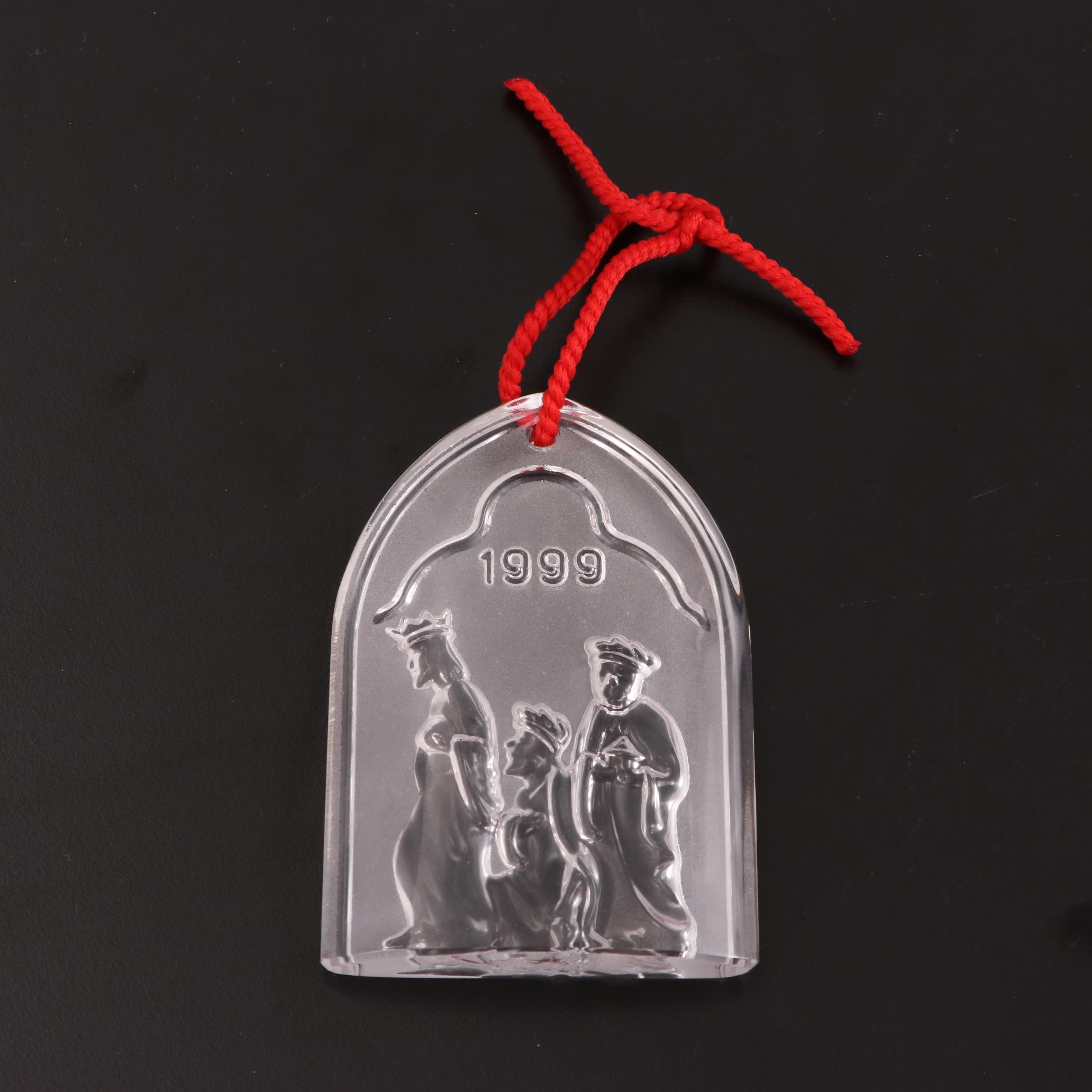 Waterford Crystal Hanukkah and Christmas Tree Ornaments