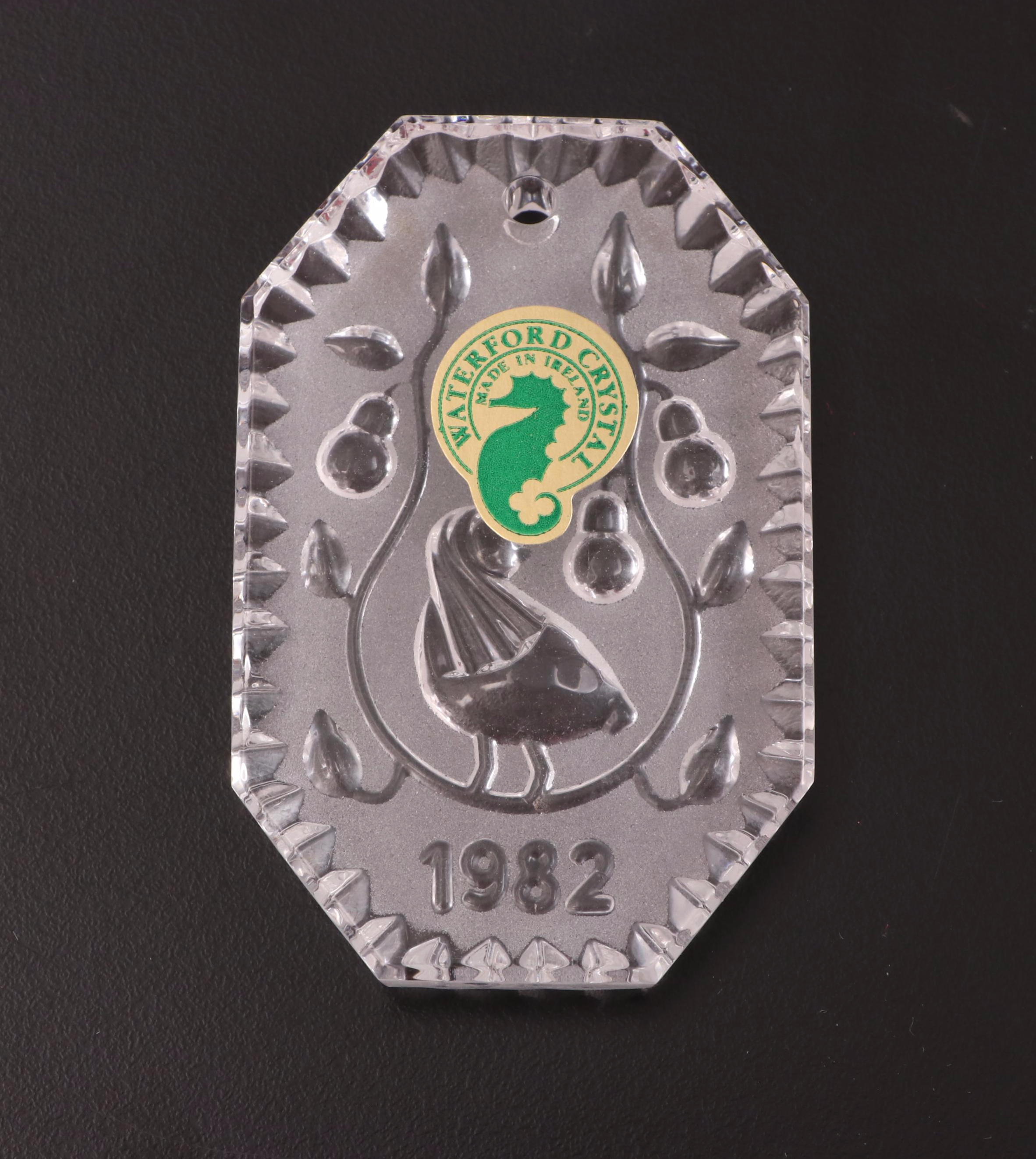 Waterford Crystal Hanukkah and Christmas Tree Ornaments