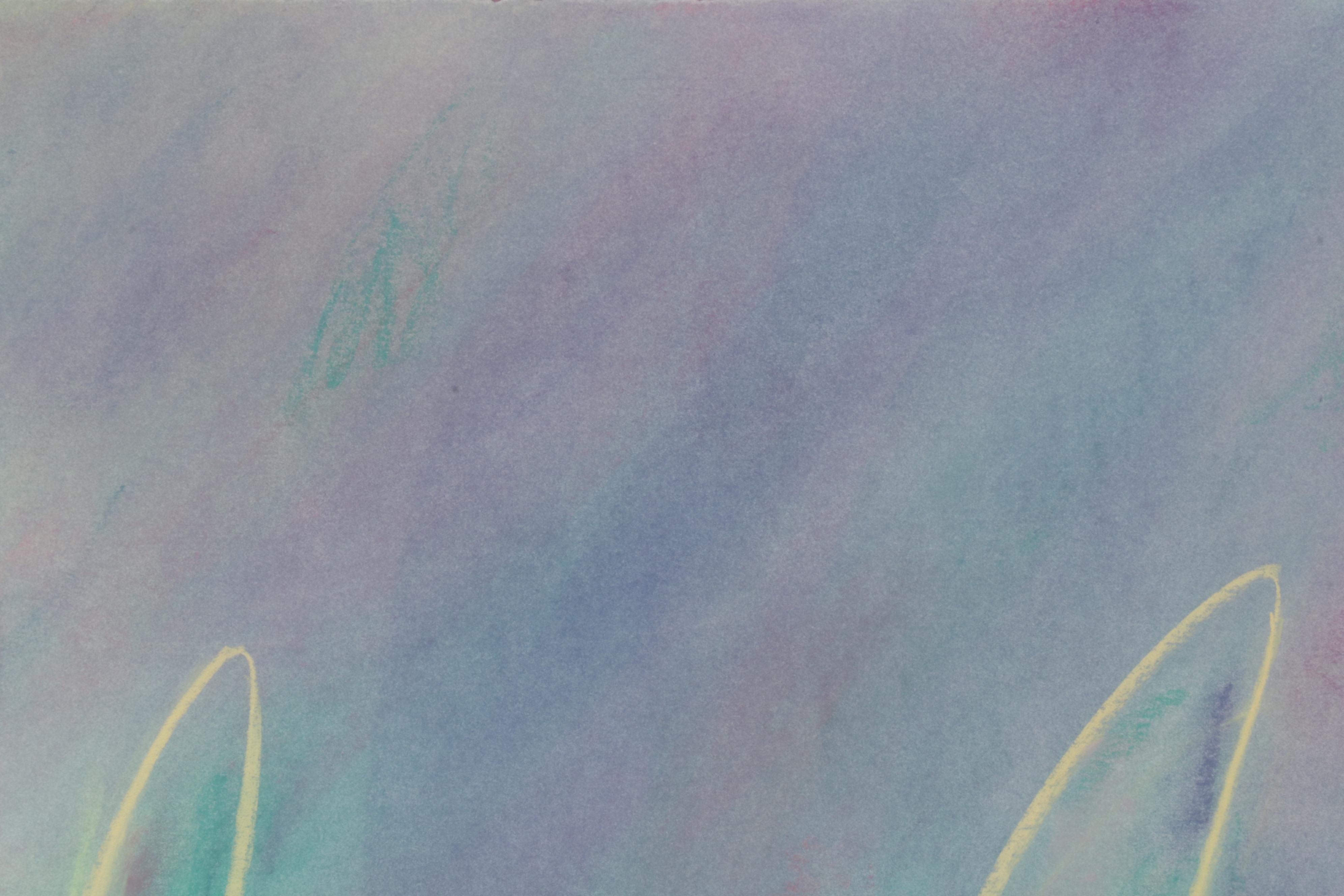 Abstract Pastel Drawing Assemblage, Late 20th Century