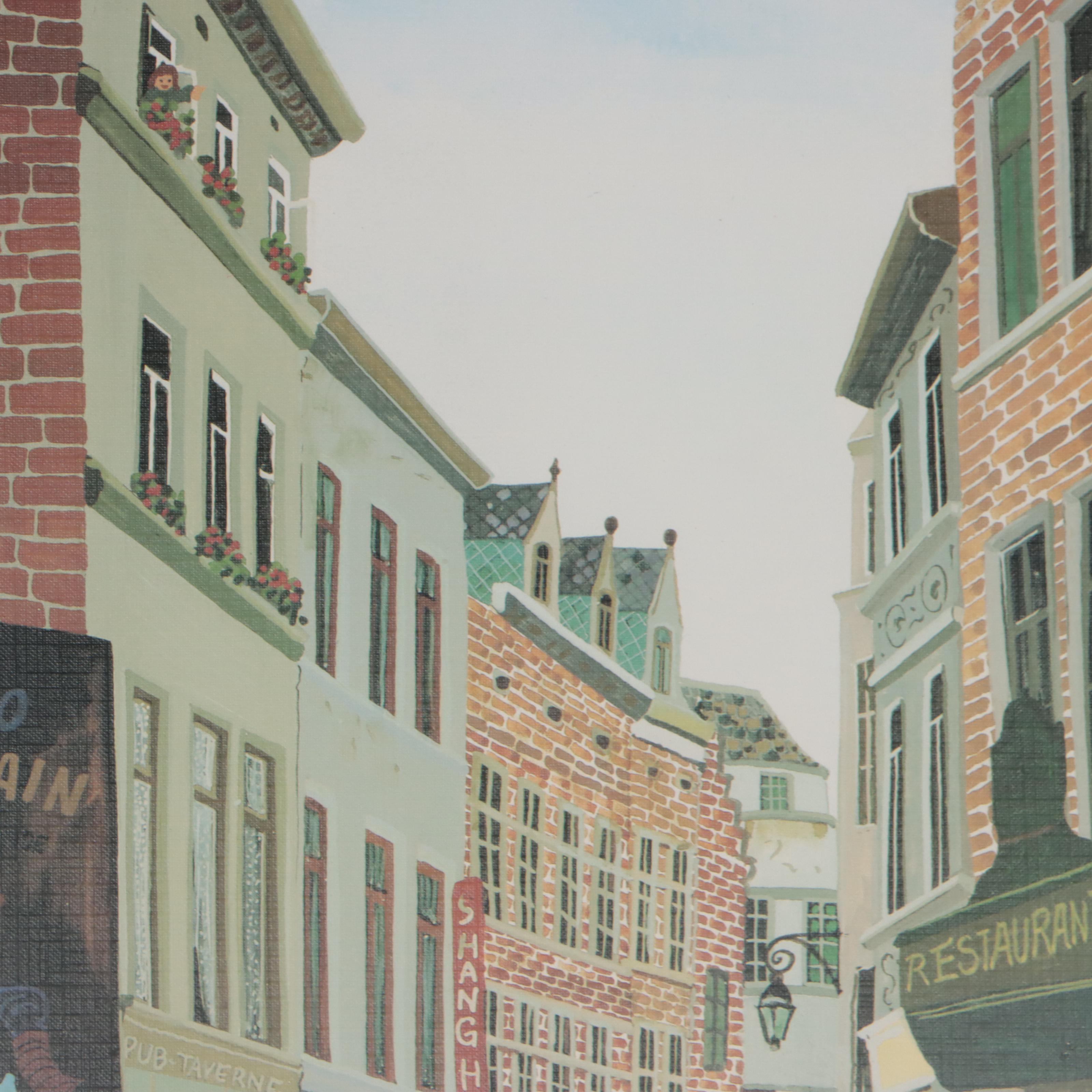 Elke Einsmann Offset Lithograph "Brussels," 1982