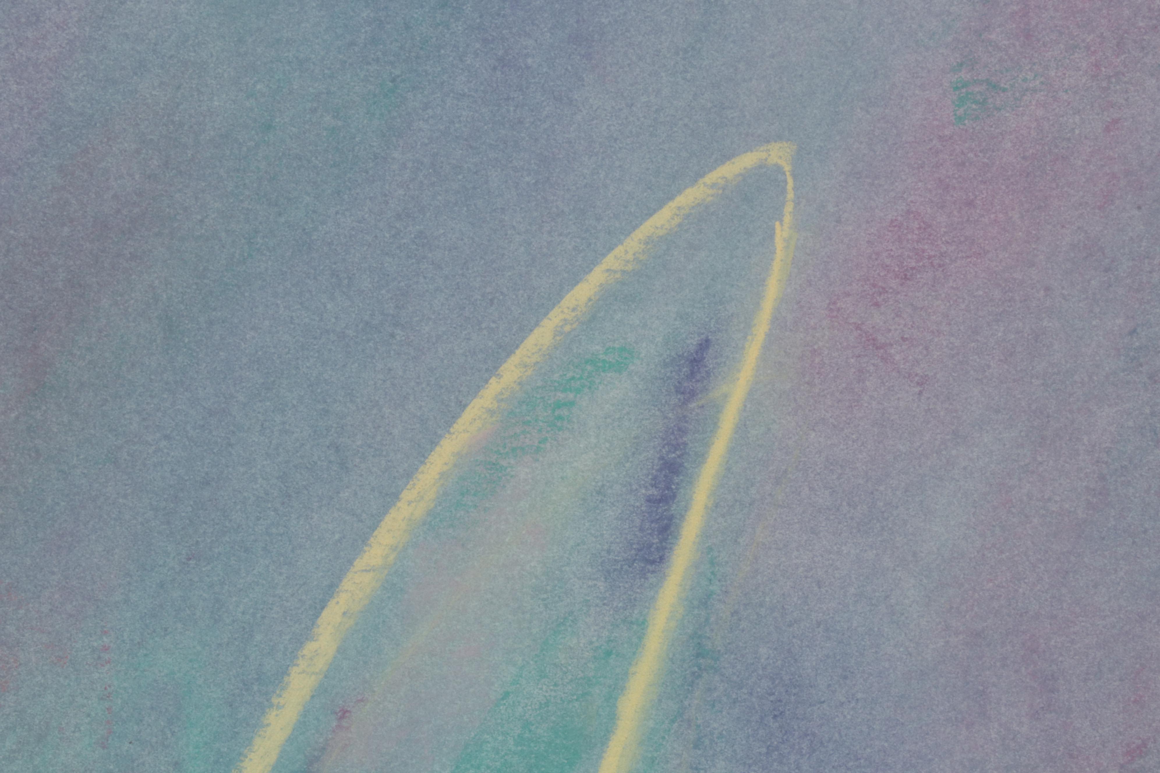 Abstract Pastel Drawing Assemblage, Late 20th Century