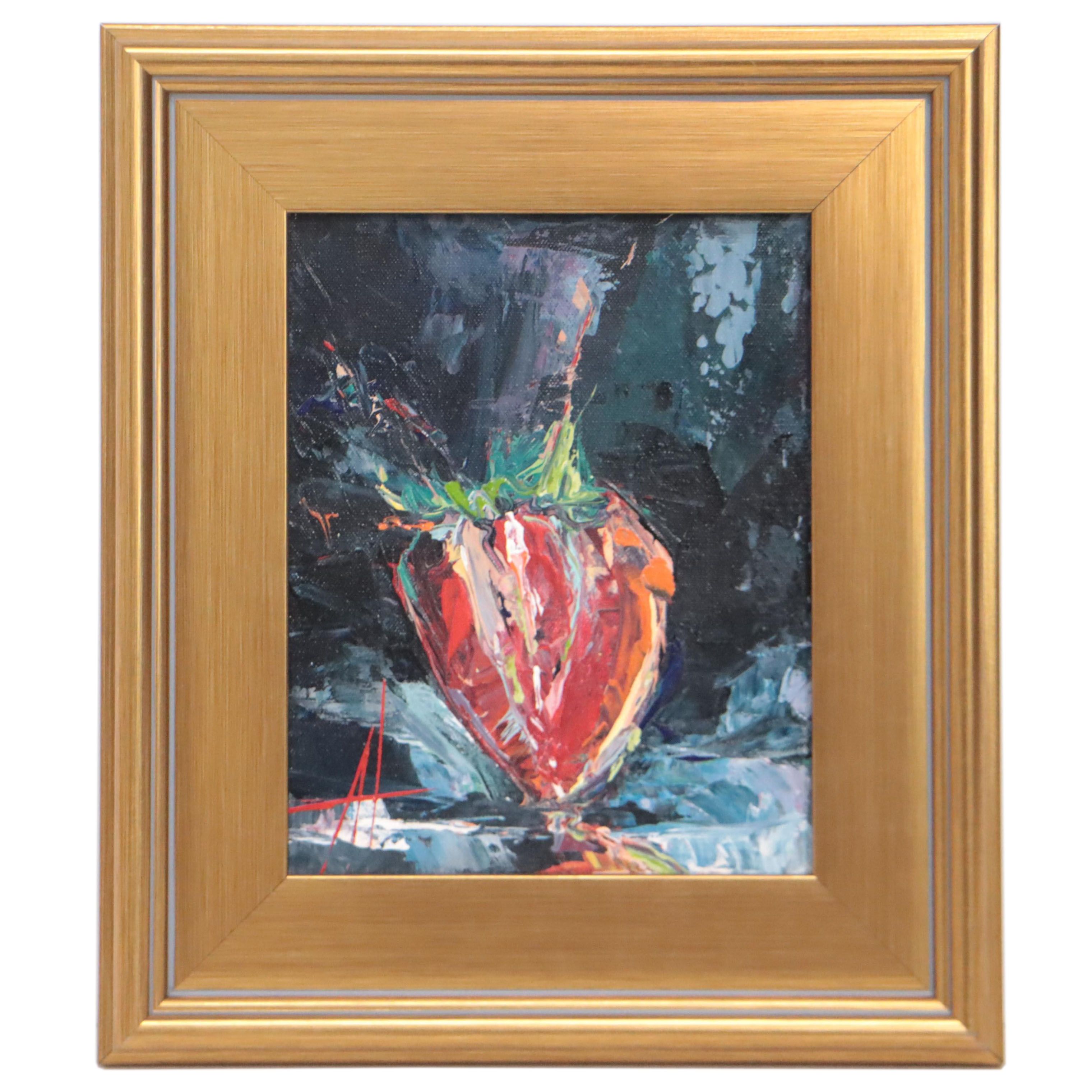 Anne Thoutip Acrylic Painting "Half Strawberry," 2017