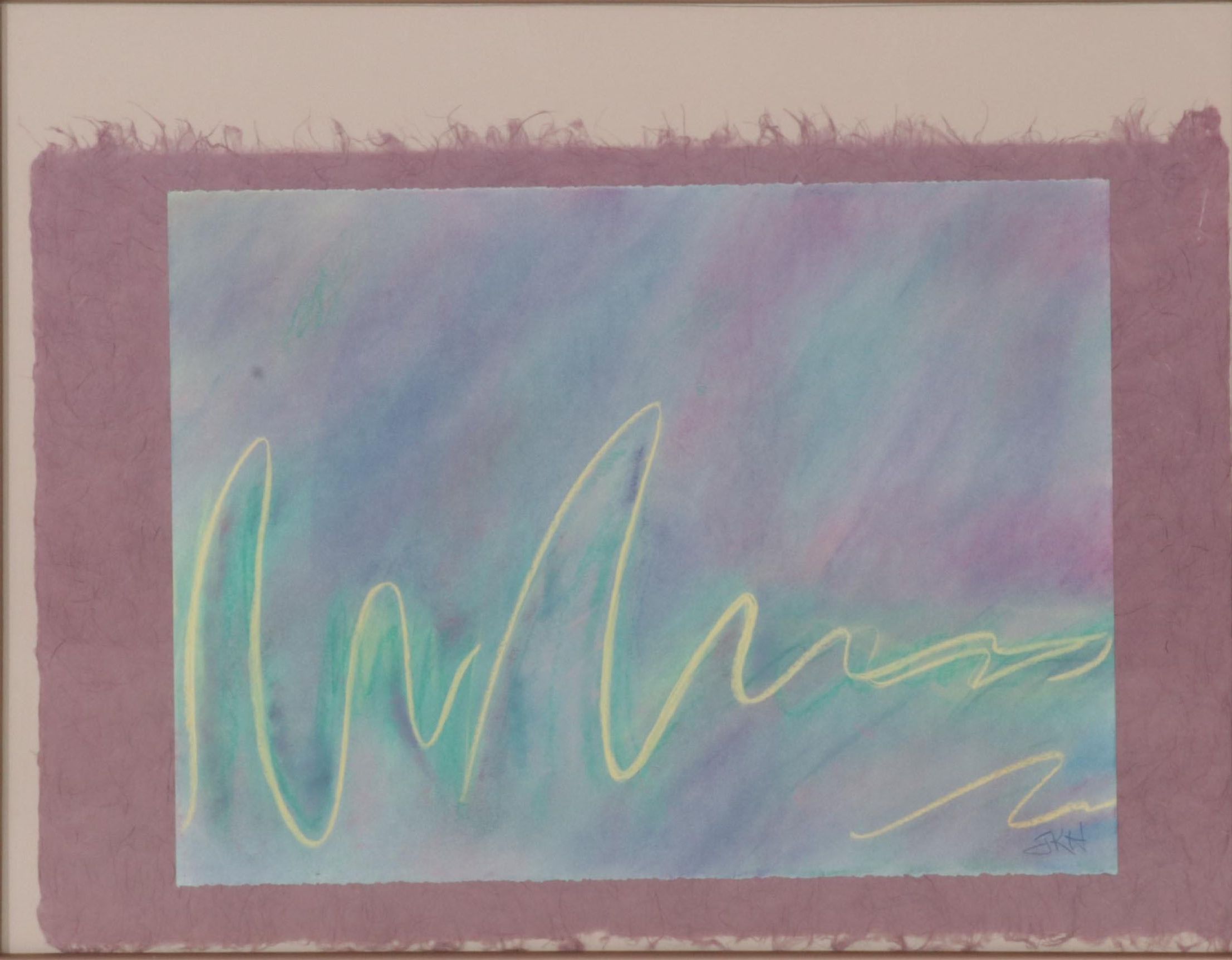 Abstract Pastel Drawing Assemblage, Late 20th Century