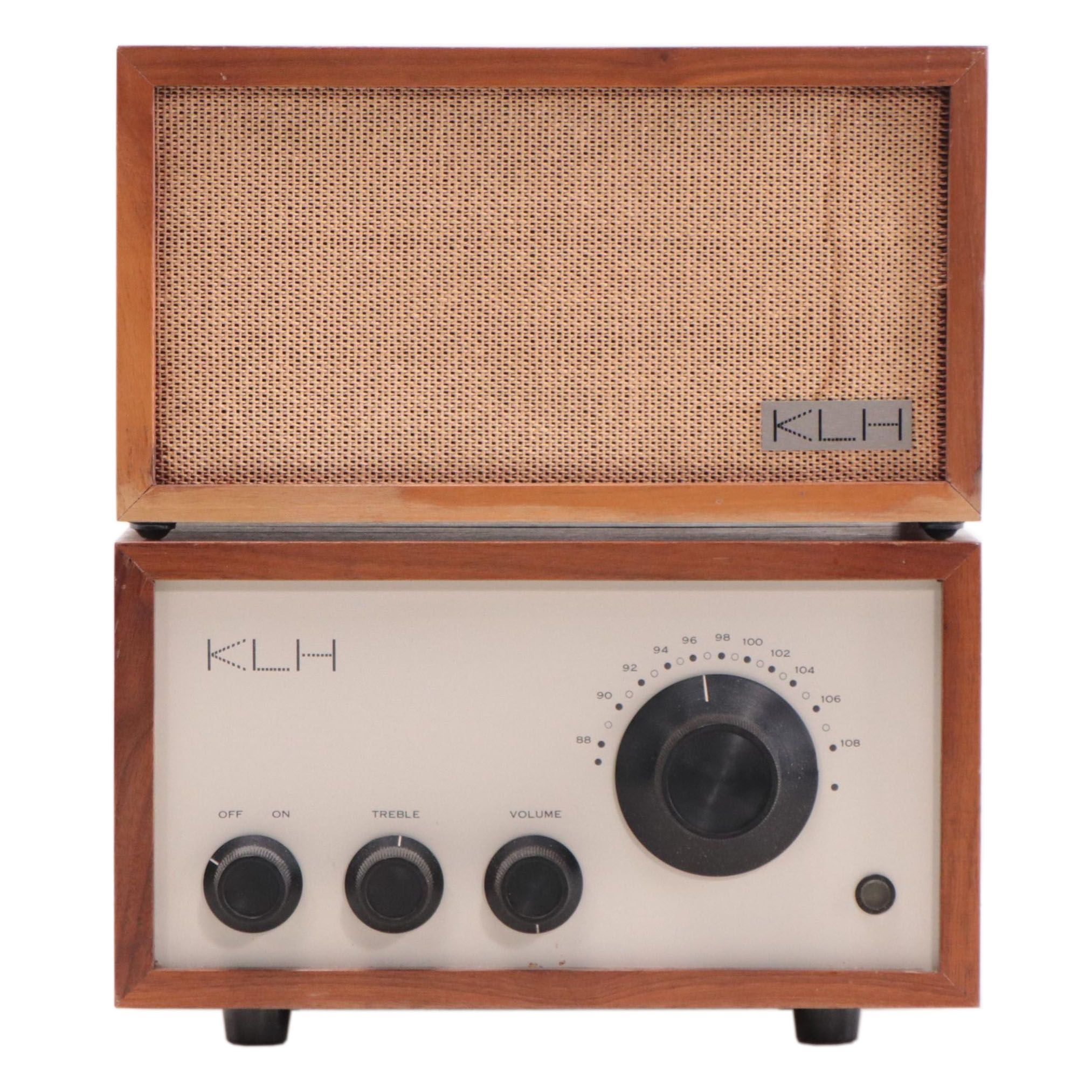 KLH Model Eight FM Tabletop Radio with Loudspeaker, Late 20th Century
