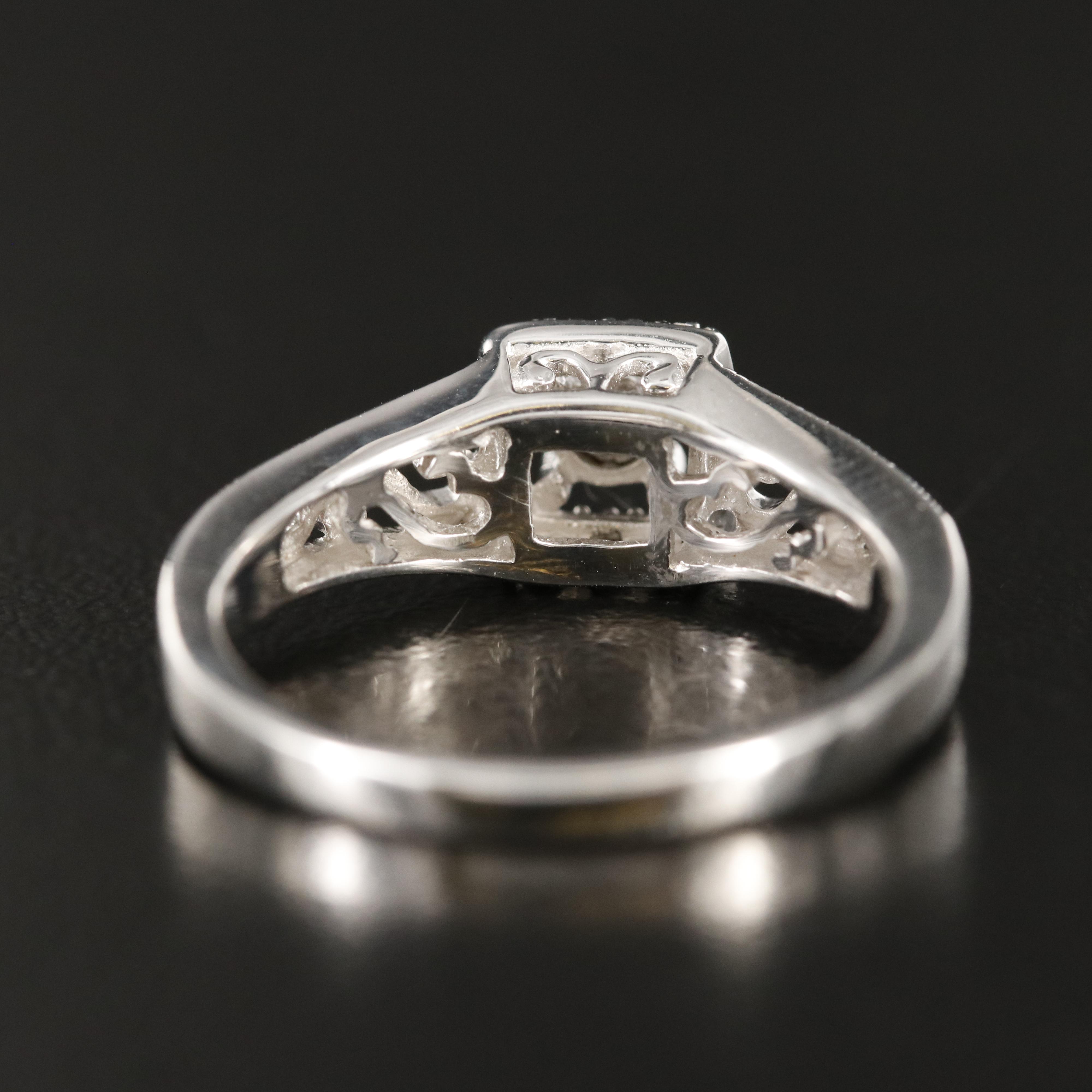 Sterling Diamond Ring