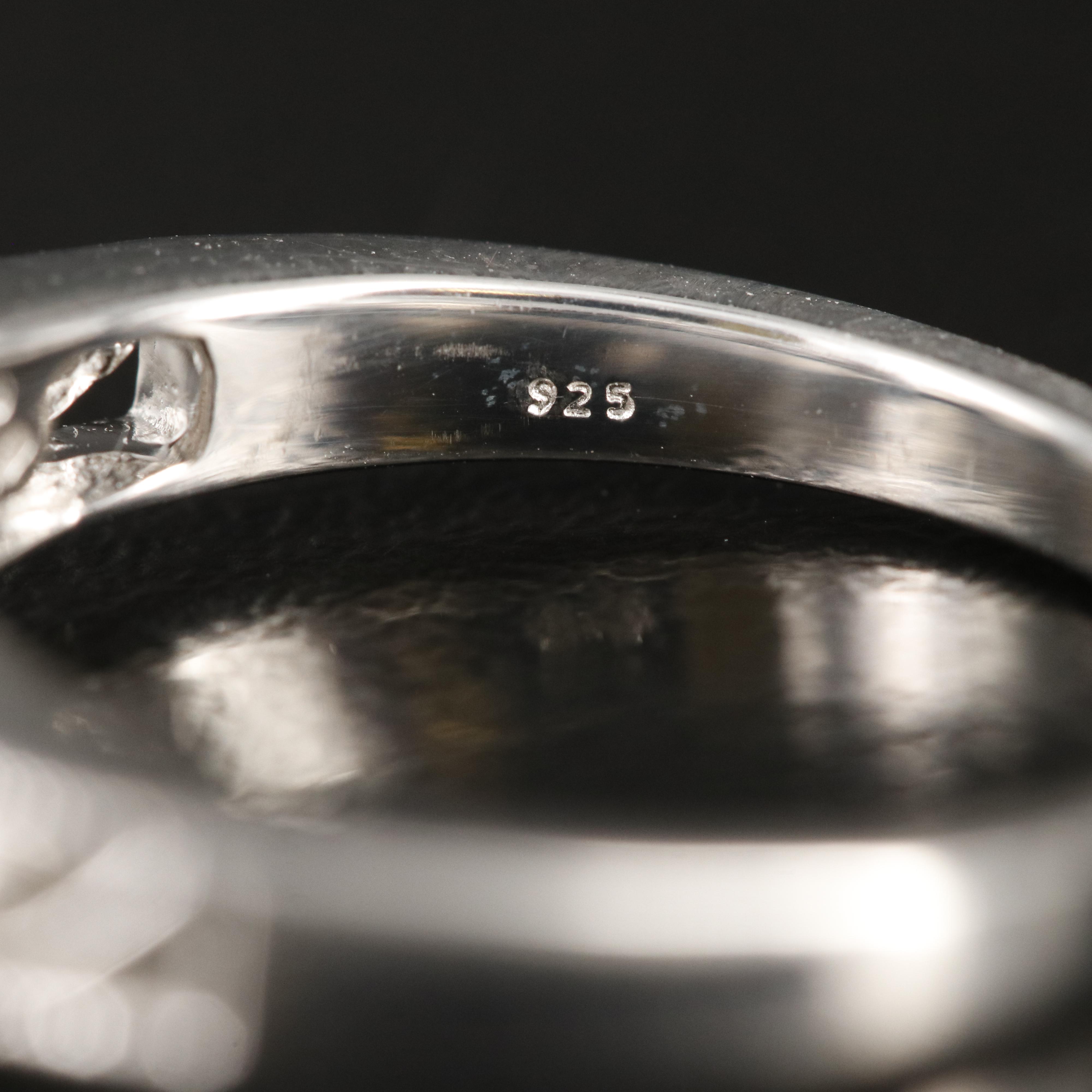 Sterling Diamond Ring