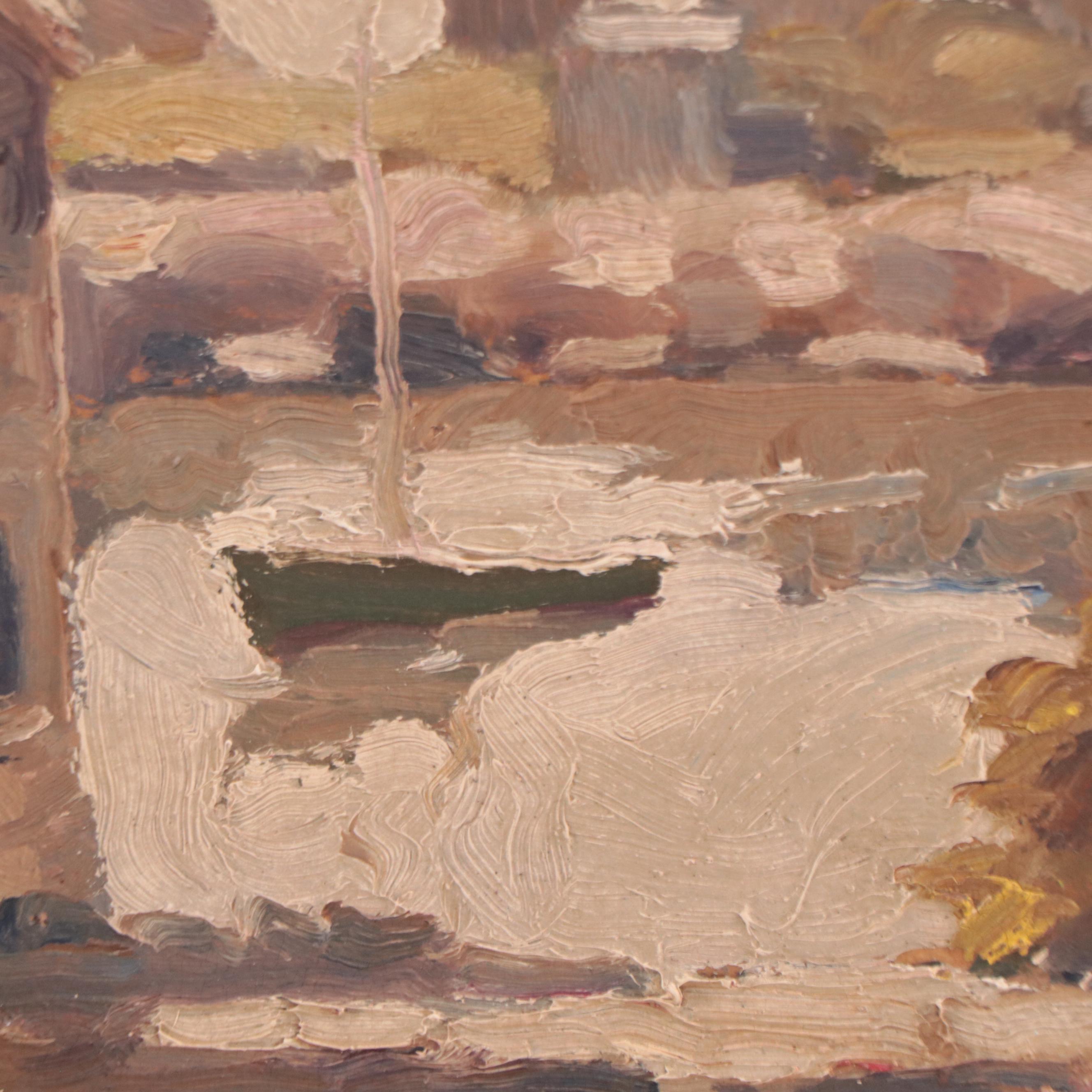 Joshua Tolford Oil Painting "Motif #1, Rockport," Circa 1936