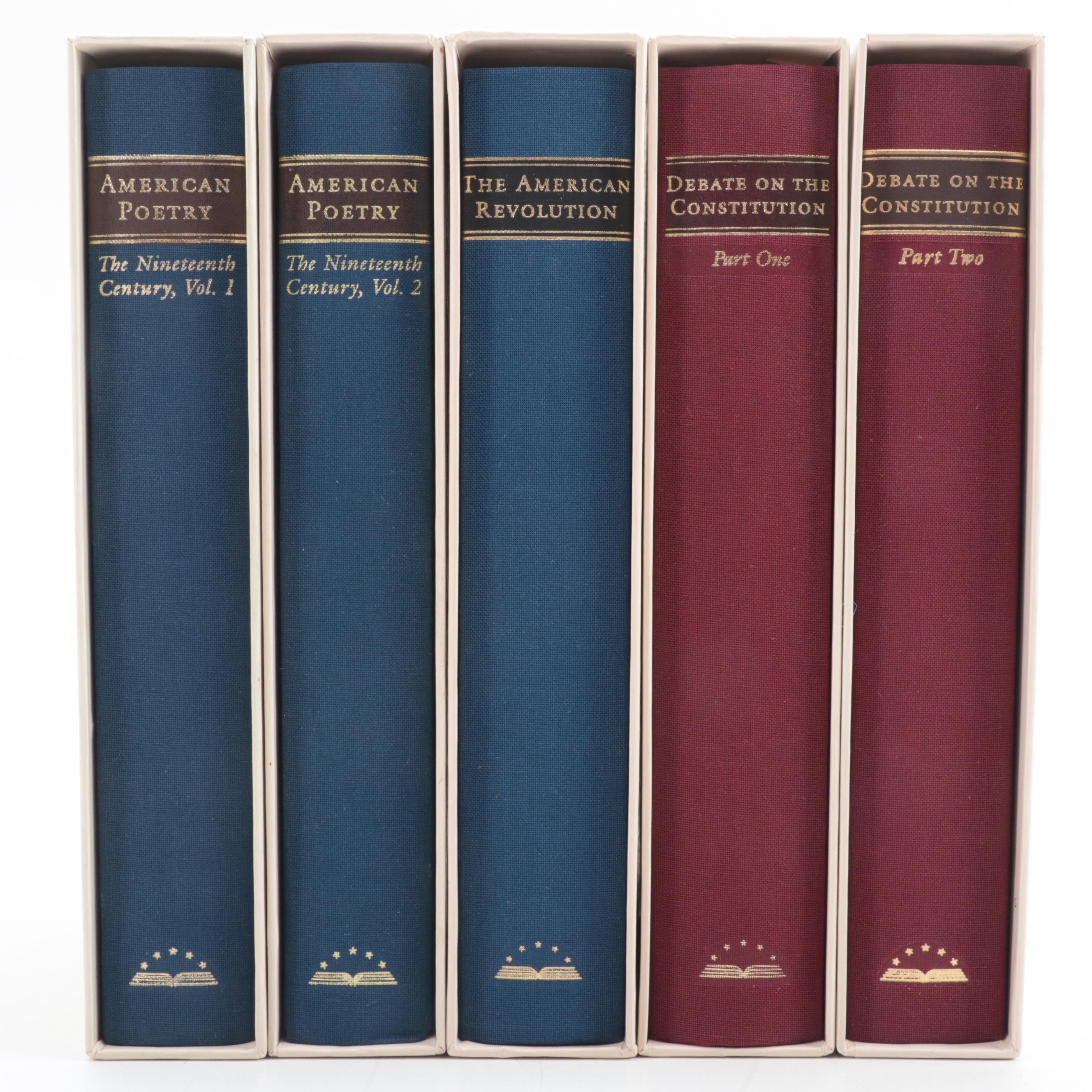 Library of America "American Poetry," "Debate on the Constitution," and More