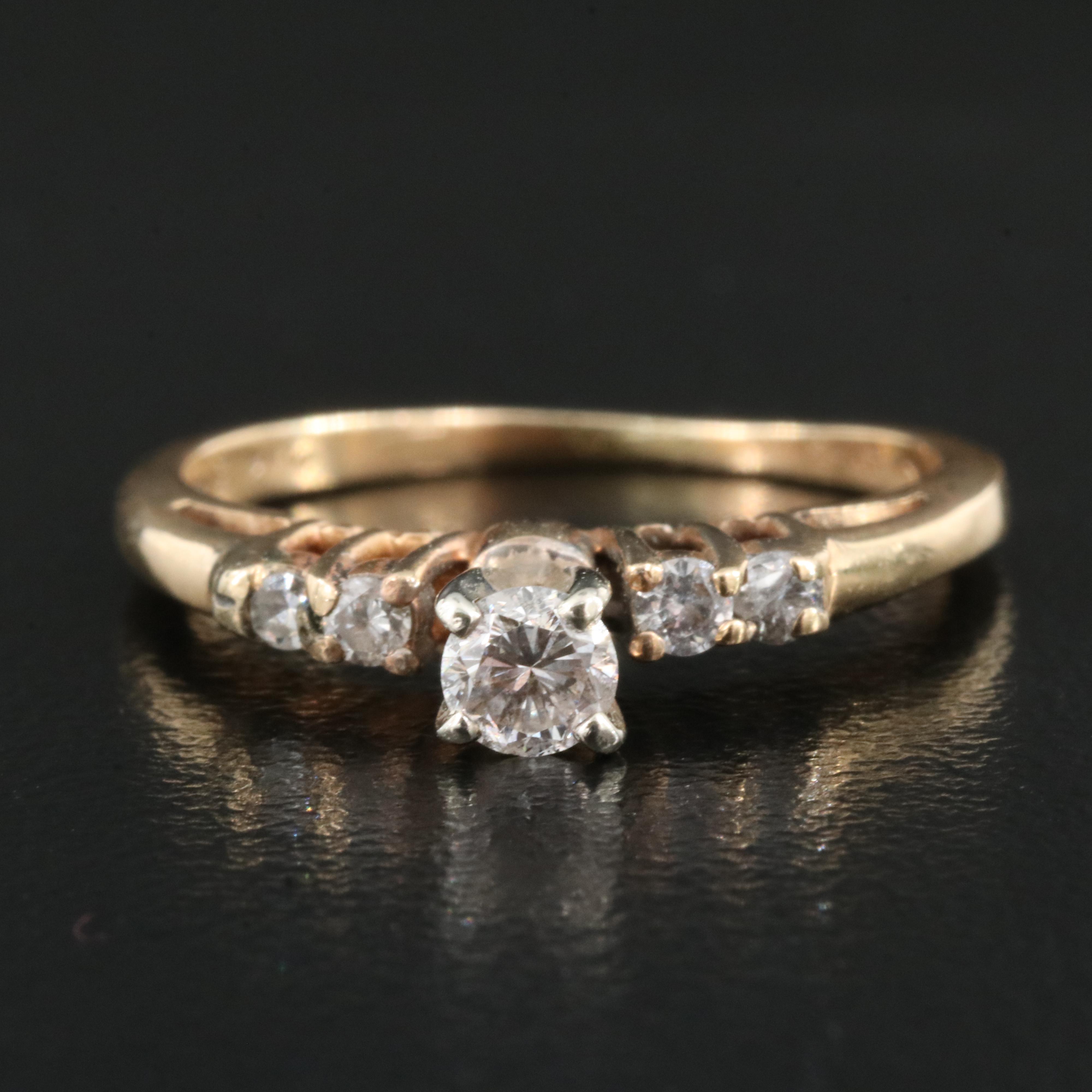 14K 0.27 CTW Diamond Ring