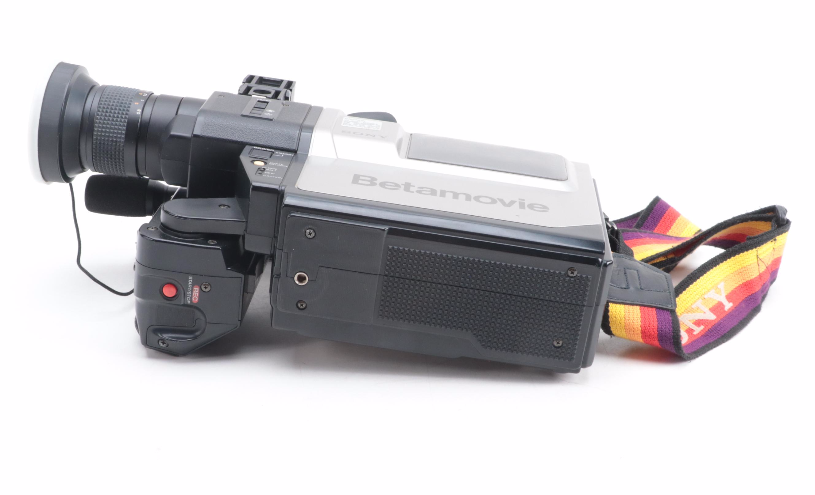 Sony Betamovie No. BMC-110 Video Camera and Case, 1980s