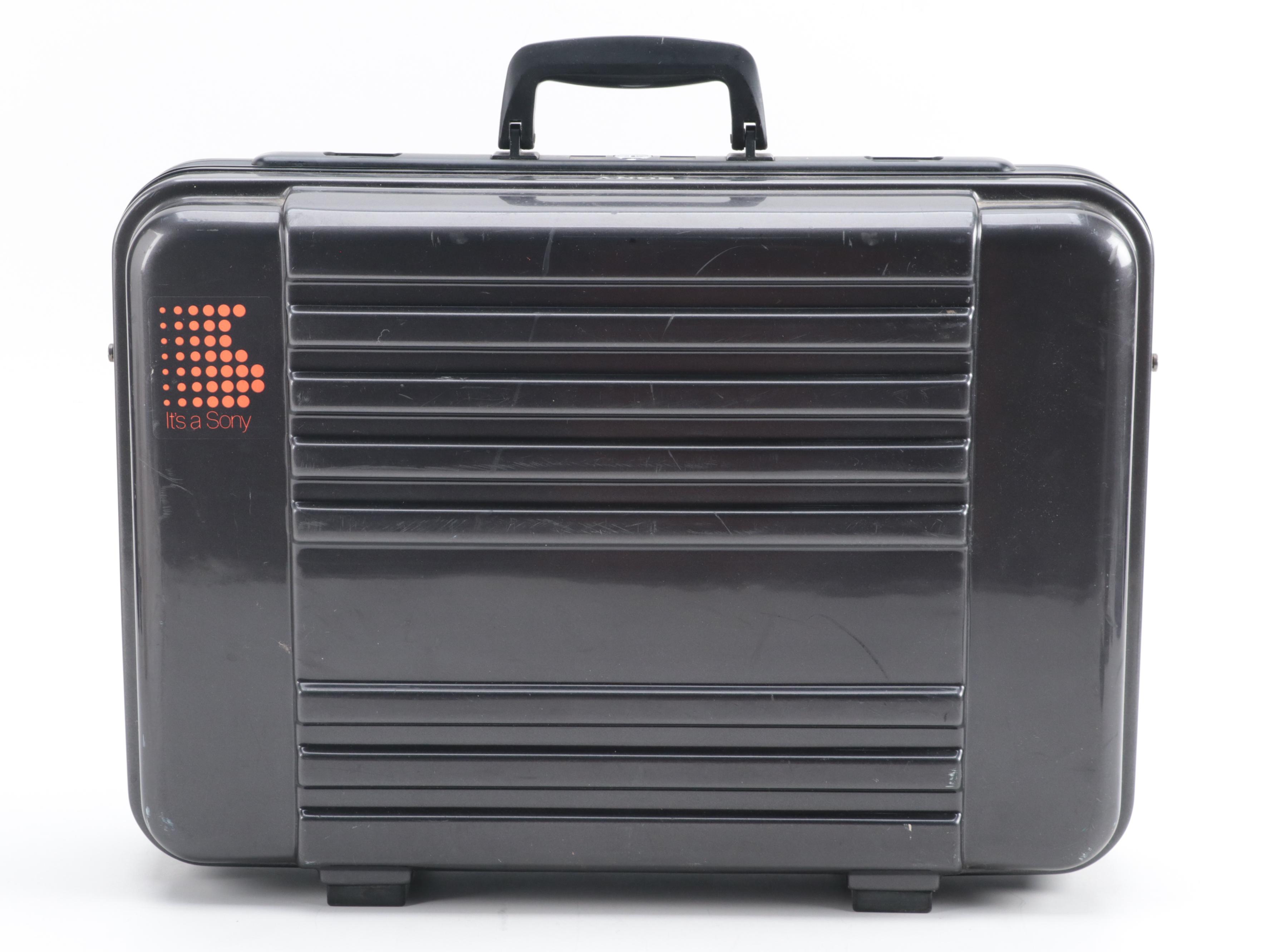 Sony Betamovie No. BMC-110 Video Camera and Case, 1980s