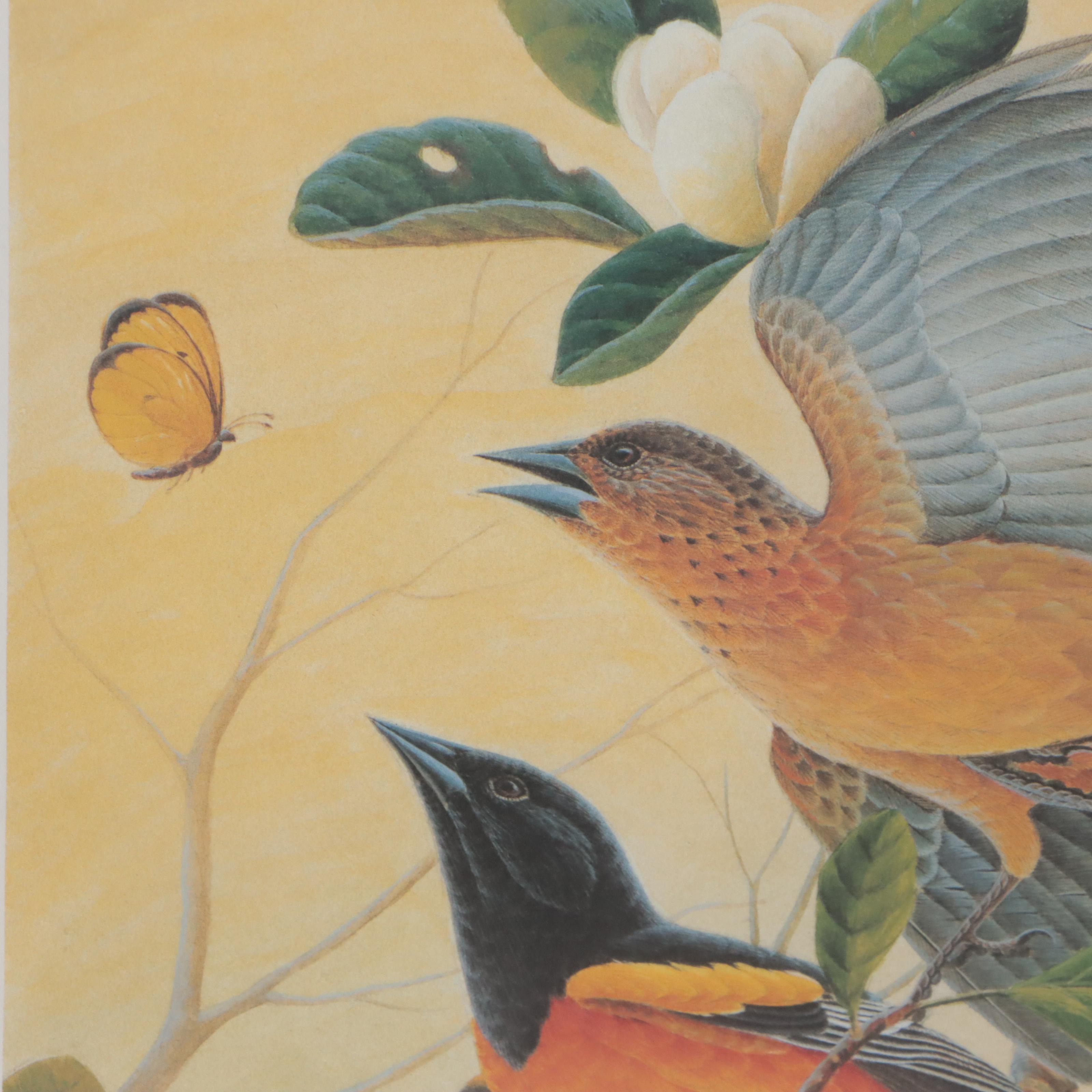 John A. Ruthven Offset Lithograph "Northern Orioles," 1992