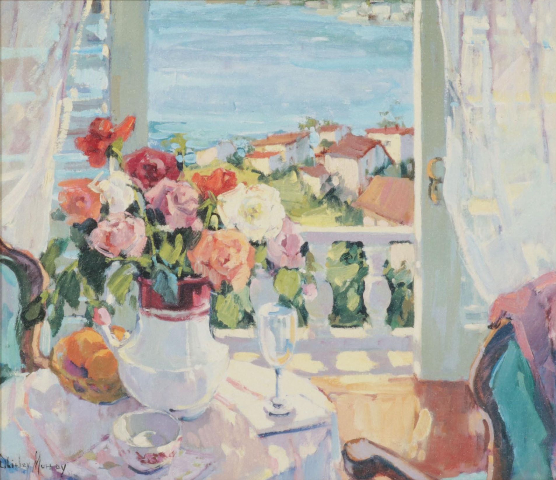 Offset Lithograph After Shirley Murray "La Plage," Circa 2000