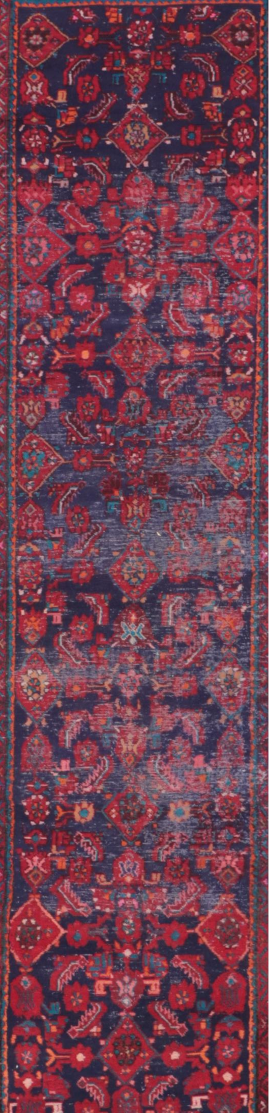 3'4 x 13'1 Hand-Knotted Persian Hamadan Long Rug